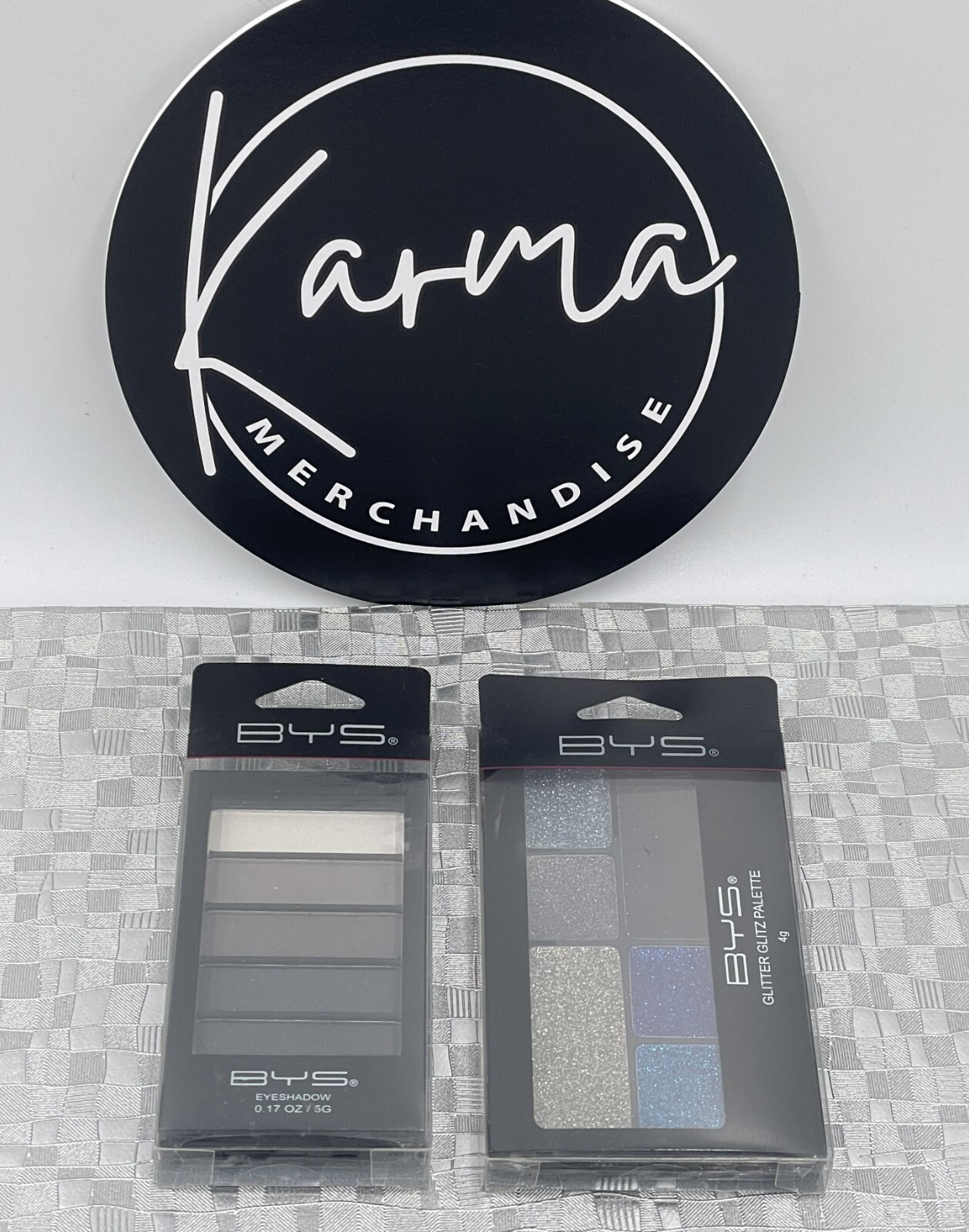 Lot of (2) BYS Eyeshadow Palette BLACK STEELE & Azure Blaze Color Palettes – New