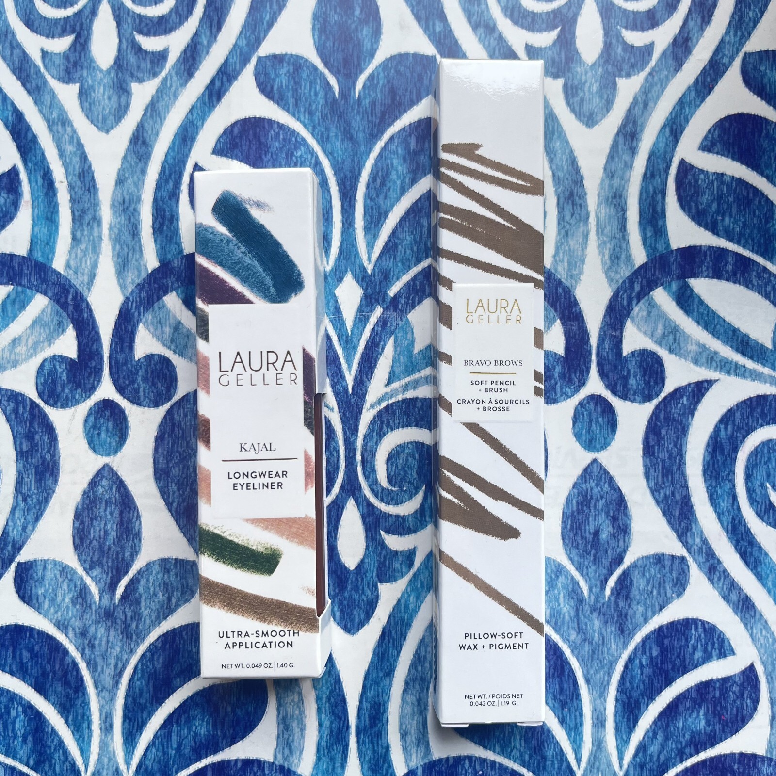 LAURA GELLER NEW YORK Mixed Lot Longwear Eyeliner and Bravo Brows Soft Pencil