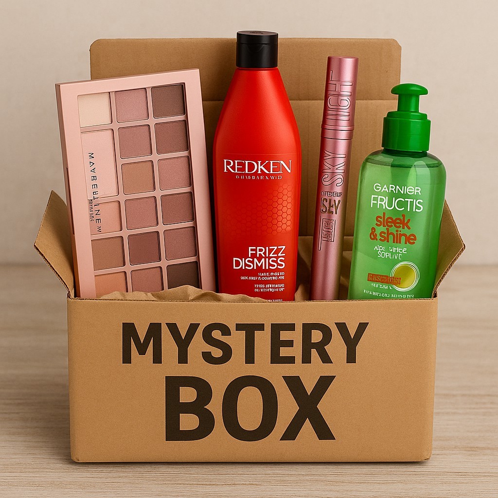 Surprise Beauty Mystery Box – Makeup, Hair, Skincare – Name Brands Included!