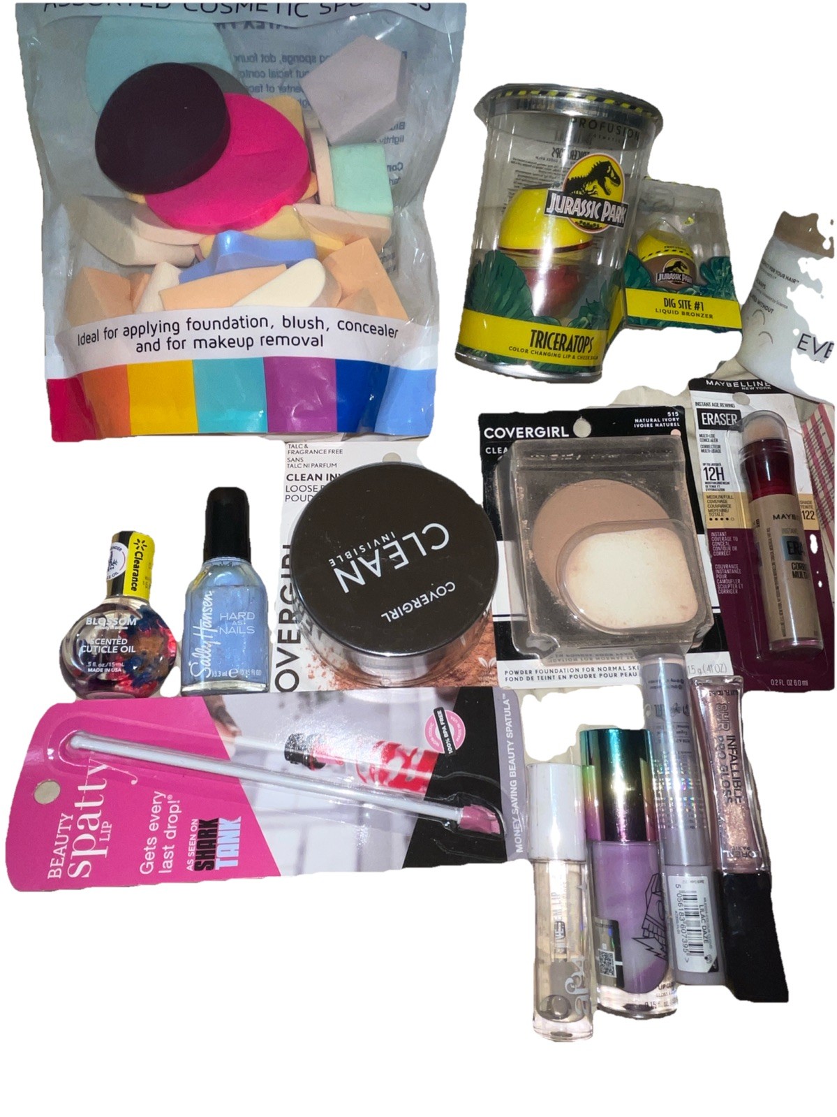 24 Piece Mixed Makeup Lot Revlon L’Oréal Flormar Covergirl Versed Blossom A