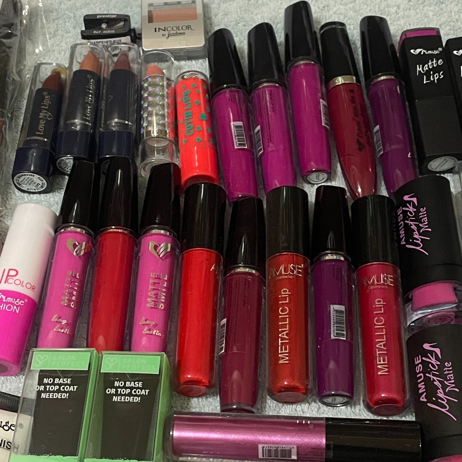 75 Pc New Makeup Lot Lip Gloss Lipstick Nail Art Cosmetics Bundle Resale Bulk
