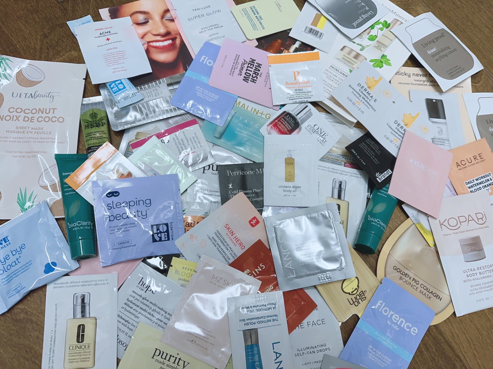 100 X Mix Skincare Makeup & Hair Care Samples Dior Anastasia Kiehls Mac Clinique