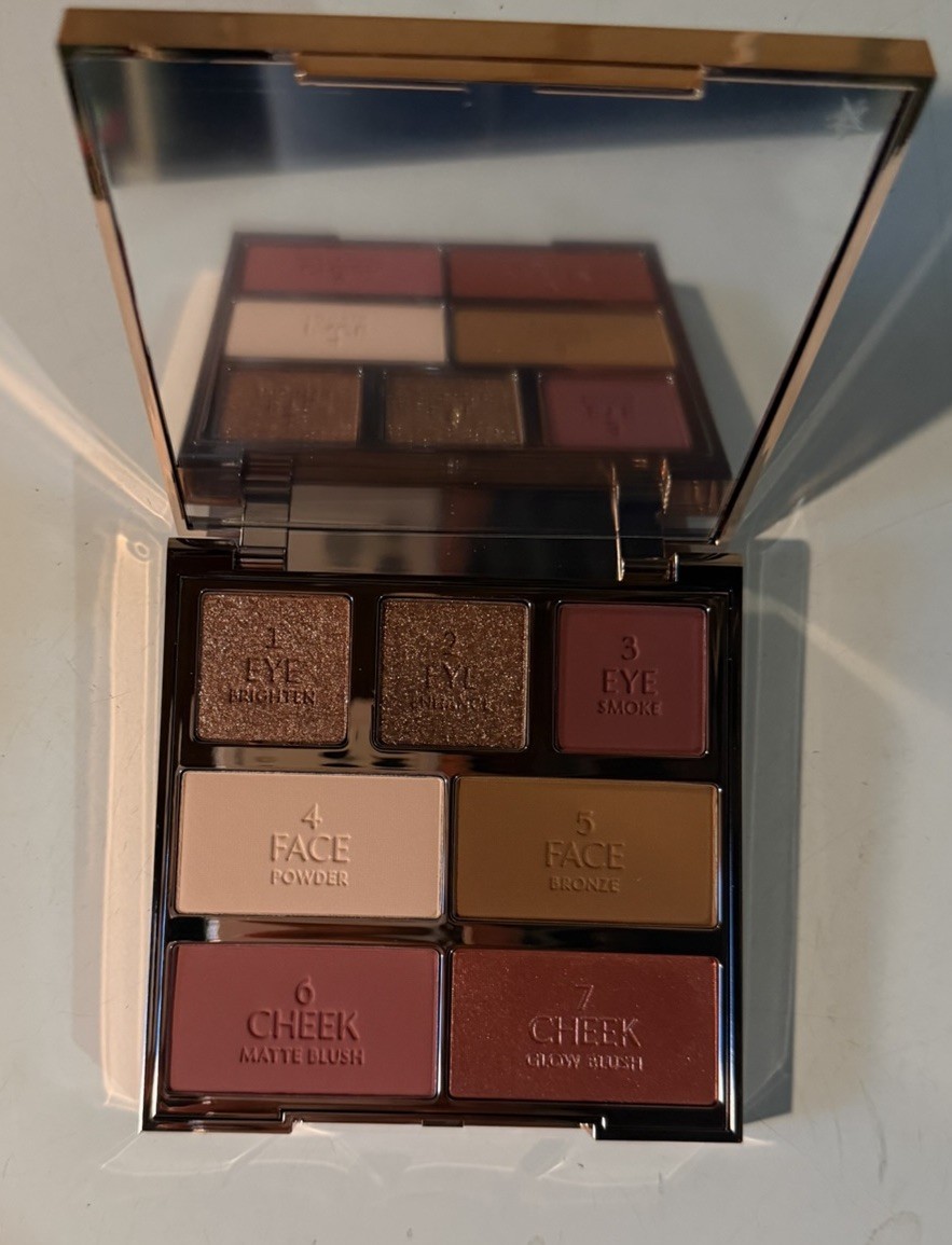 Charlotte Tilbury Makeup Bundle NIB Lipstick, Fragrance, Eye Kit + Palette