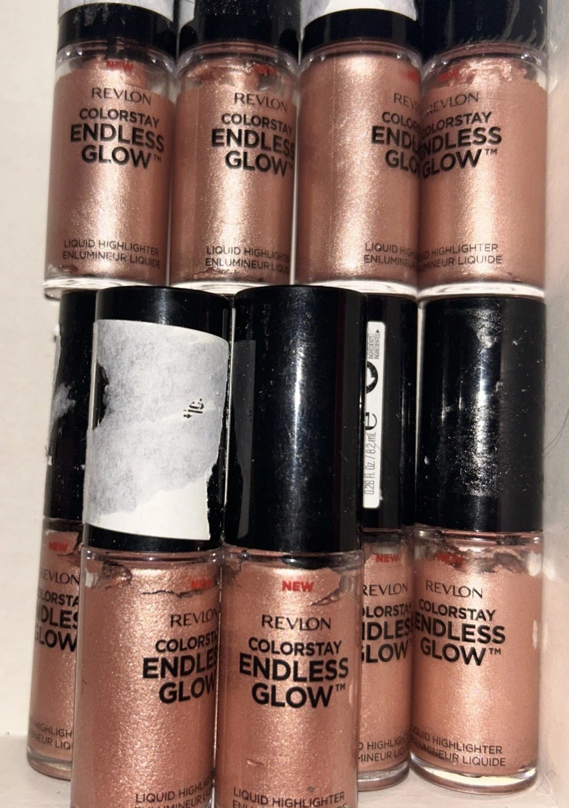 REVLON LOT. 3 Lipstick/Pearl/041. 12 Rose Quartz Highlighter. 1 Bronze Eyeshadow