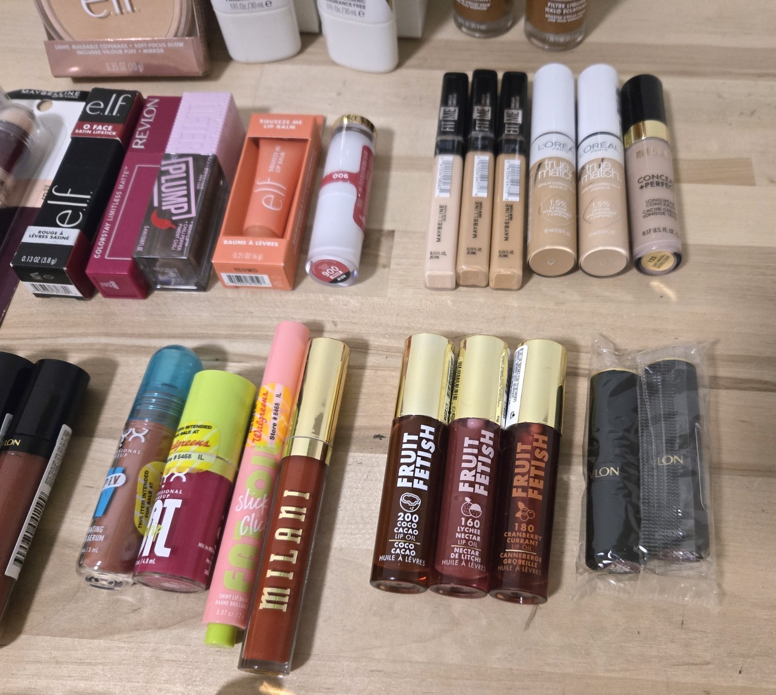 48 Pc Mixed Makeup Wholesale Lot – Revlon Elf Maybelline L’Oreal Milani Nyx