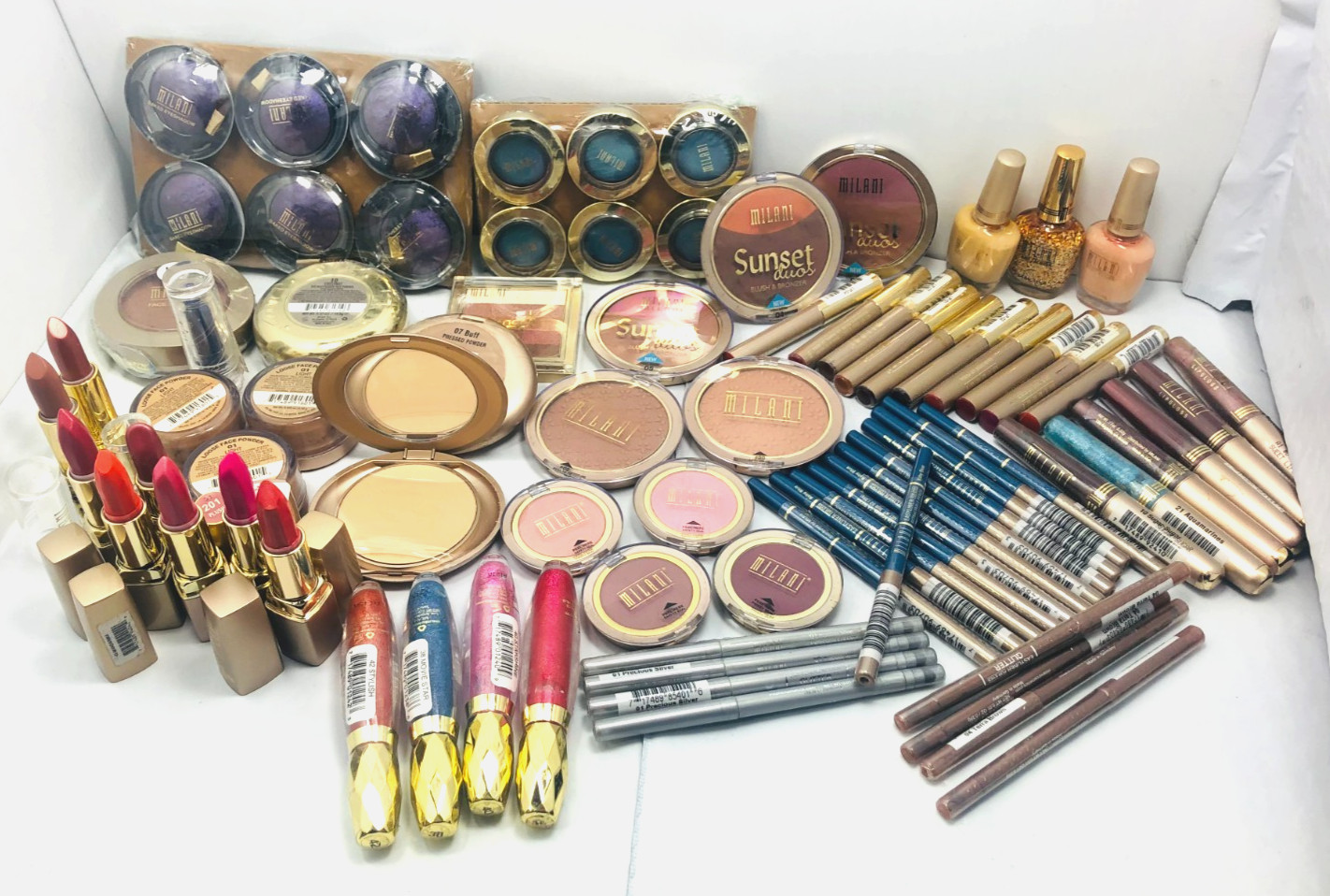 New 80 PC MILANI MIXED MAKEUP LOT **RARE HARD-TO-FIND ITEMS **GREAT DEAL!