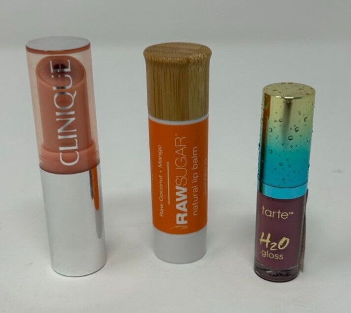 8 PC Brand New Beauty Product Samples Tarte/Clinique/Bobbi Brown/Raw Sugar New