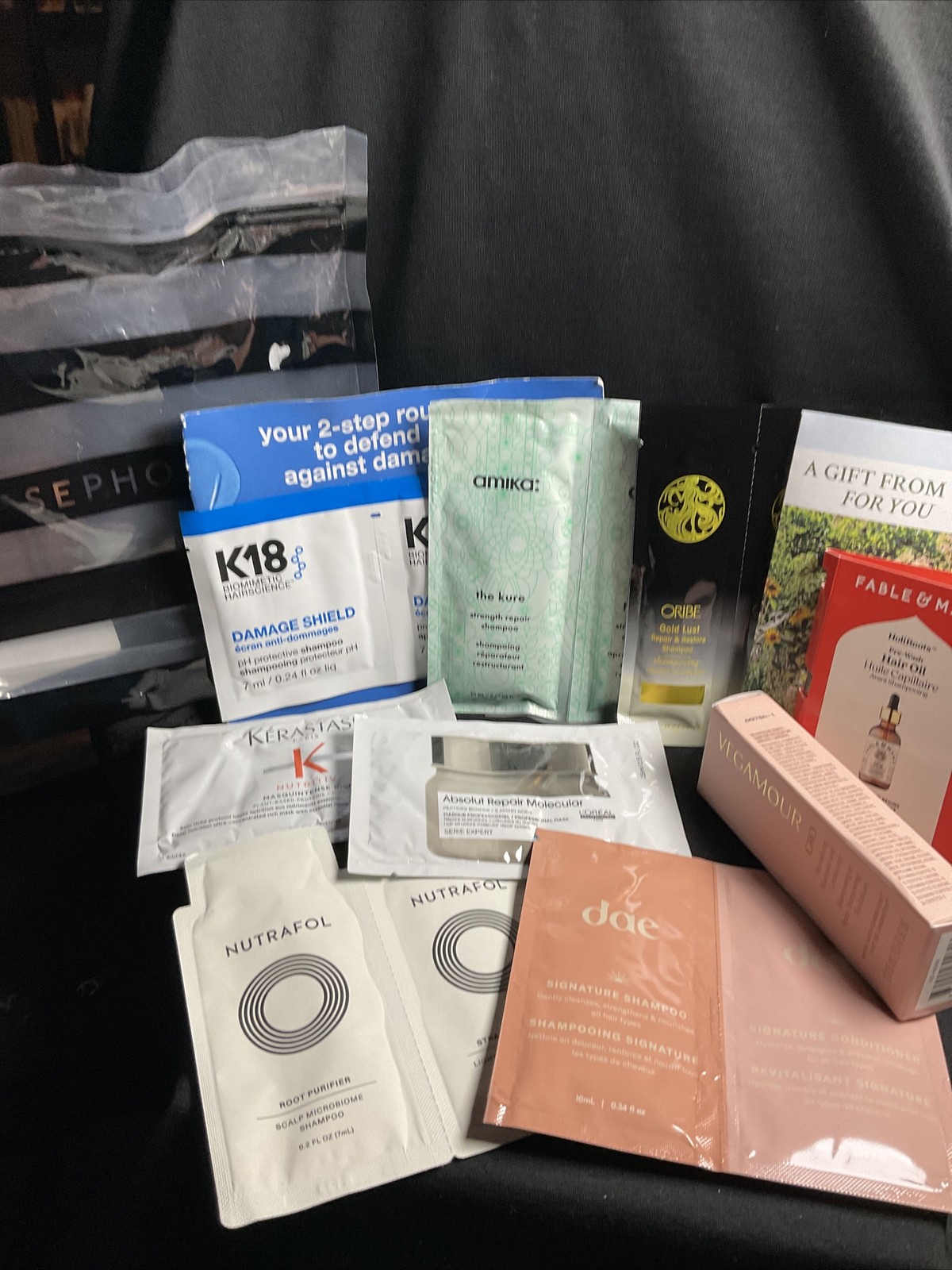 SEPHORA 15 piece HAIR CARE ANIMATION Sample Bag