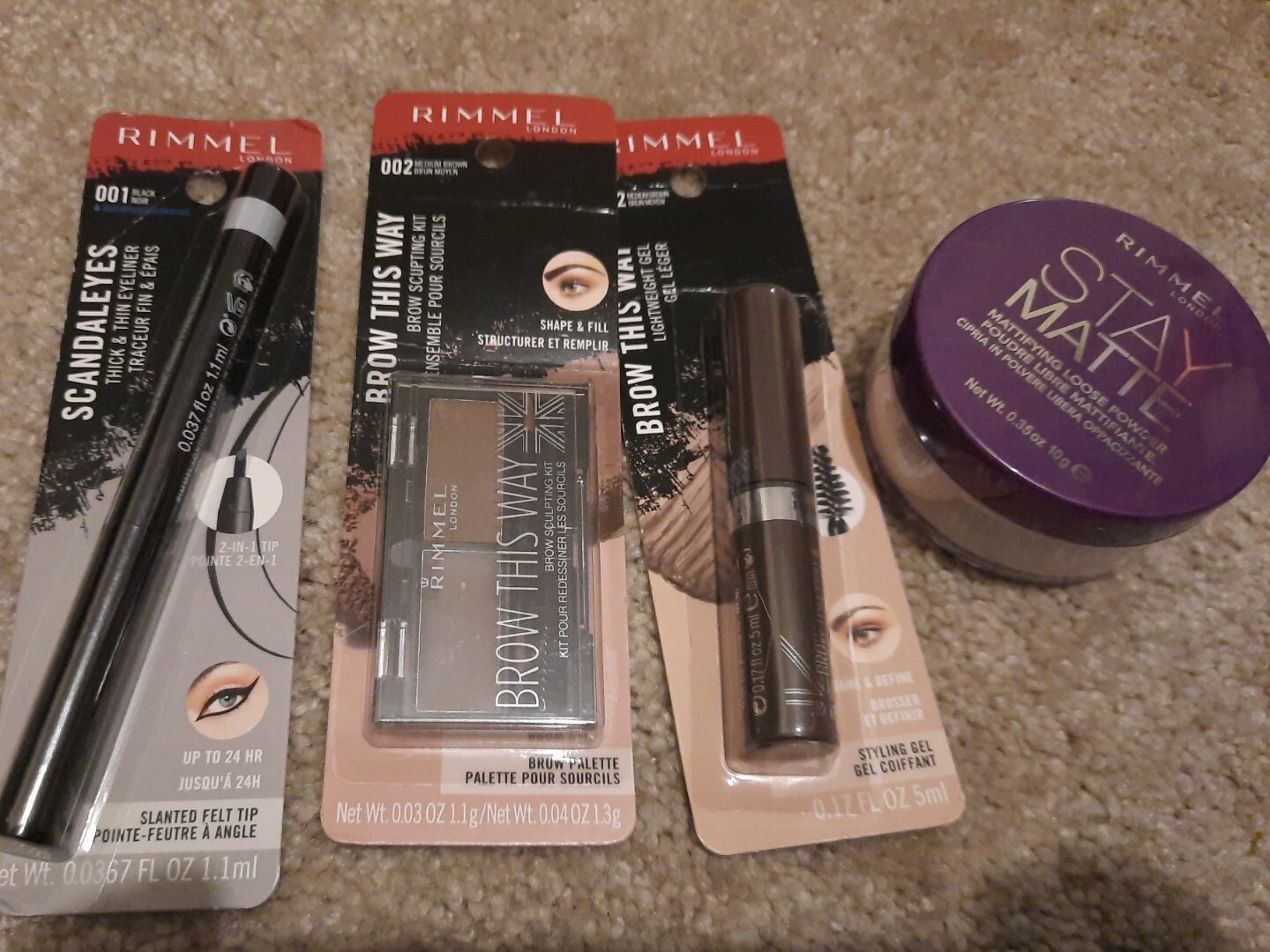 Rimmel 4 Piece Assorted Makeup