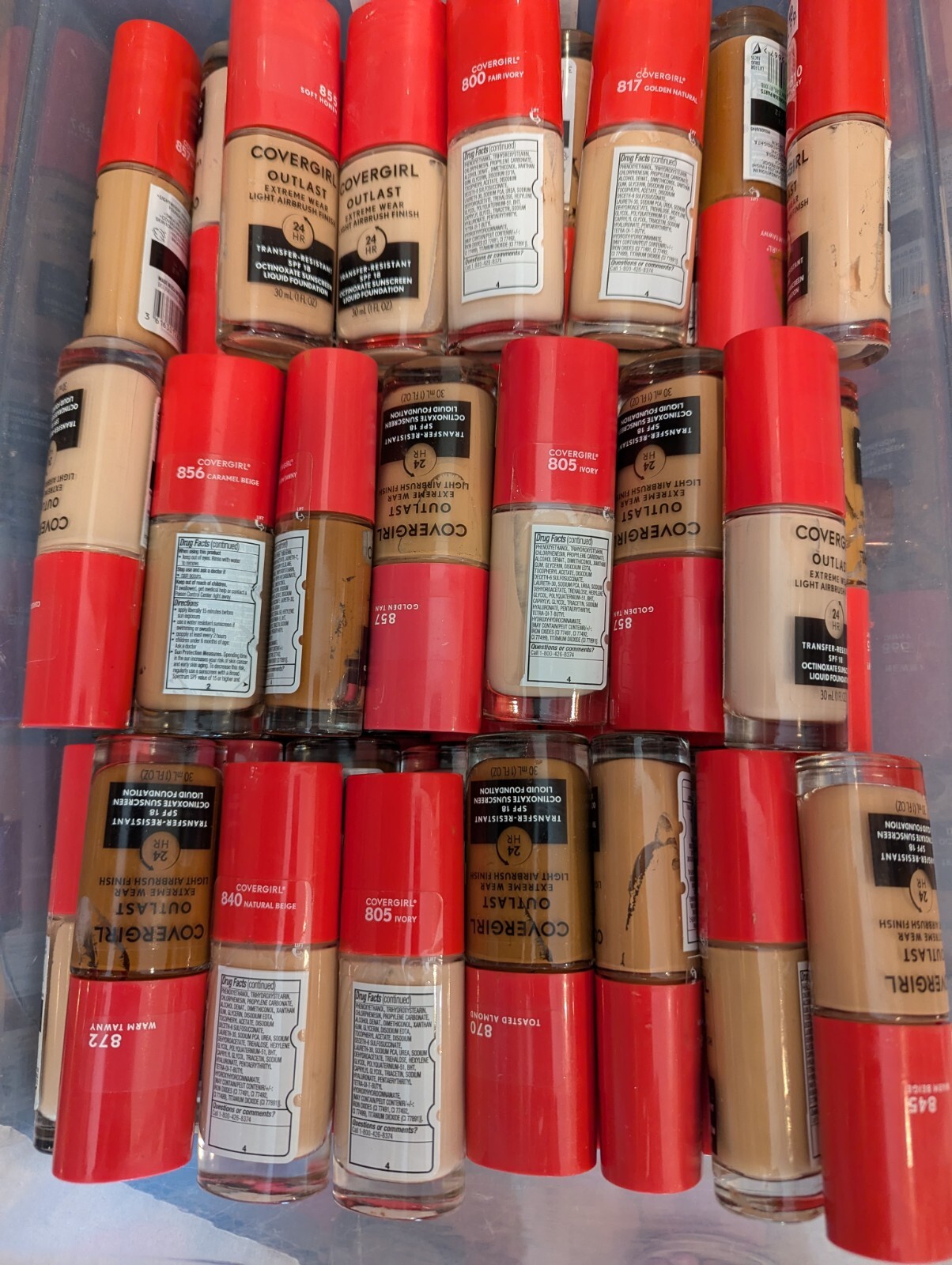 Lot Of 100 Pcs Premium Unused Cosmetics All Open Box/ Damaged Box