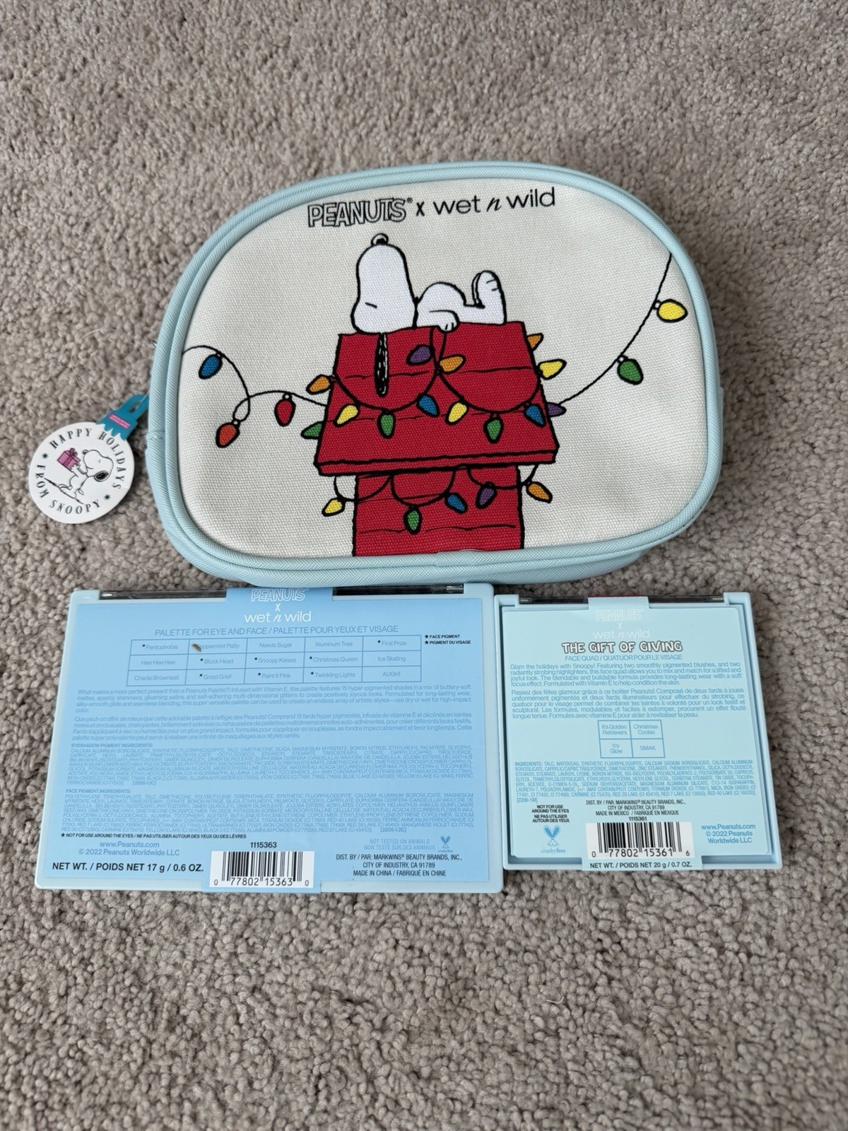 Wet N Wild x Peanuts Lot Of 3 NEW