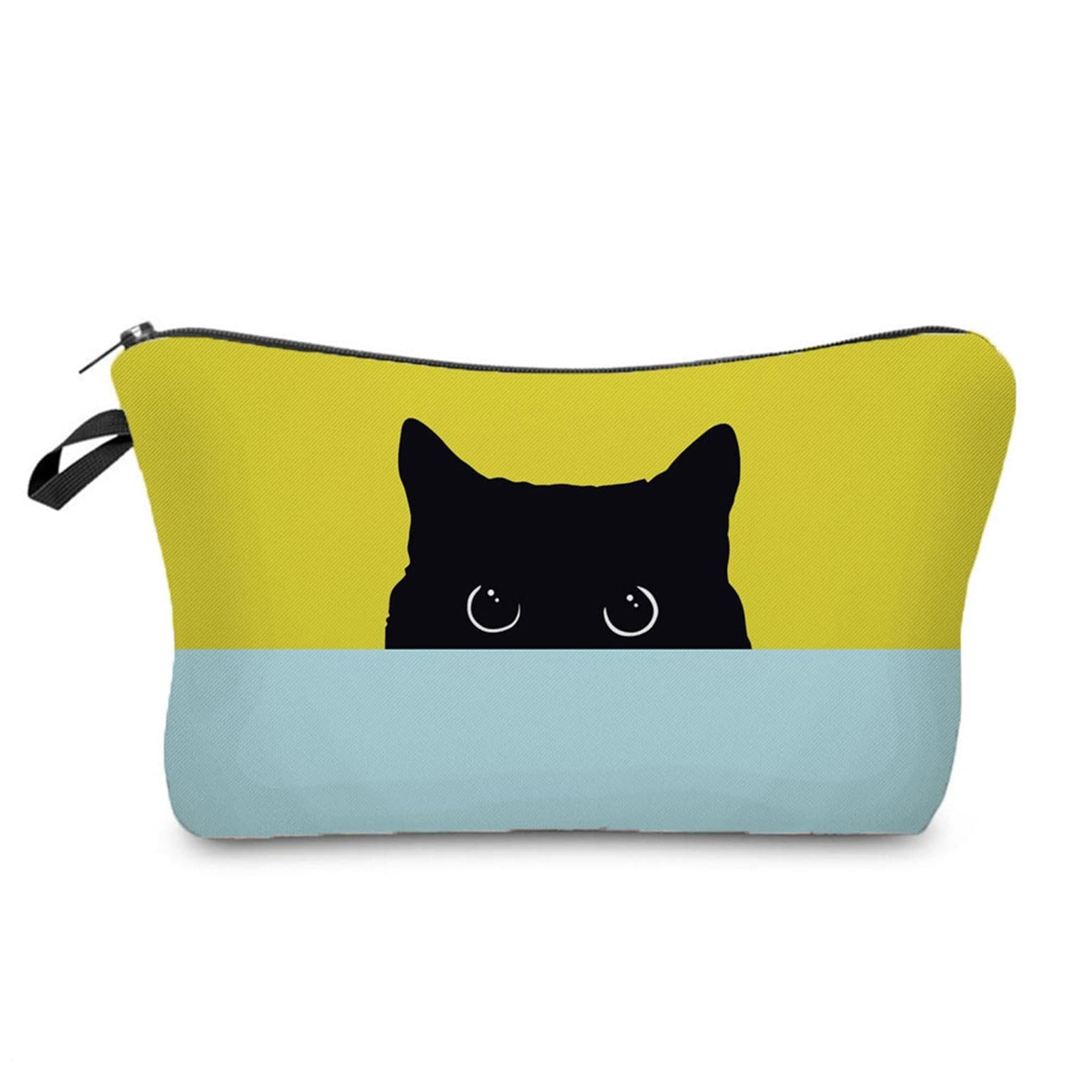 Kitten Gifts Black Cat Makeup Bag Cute Makeup Organizer Bag Travel Toiletry Z…