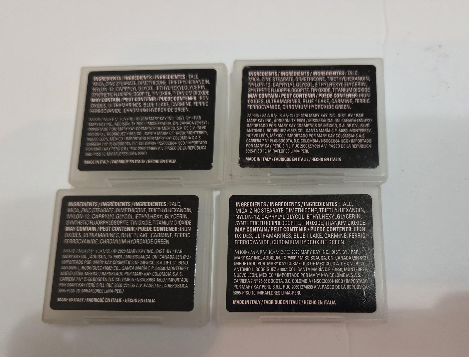 Mary Kay Chromafusion Eyeshadow Lot Smoky Quartz Golden Mauve Full Size Italy