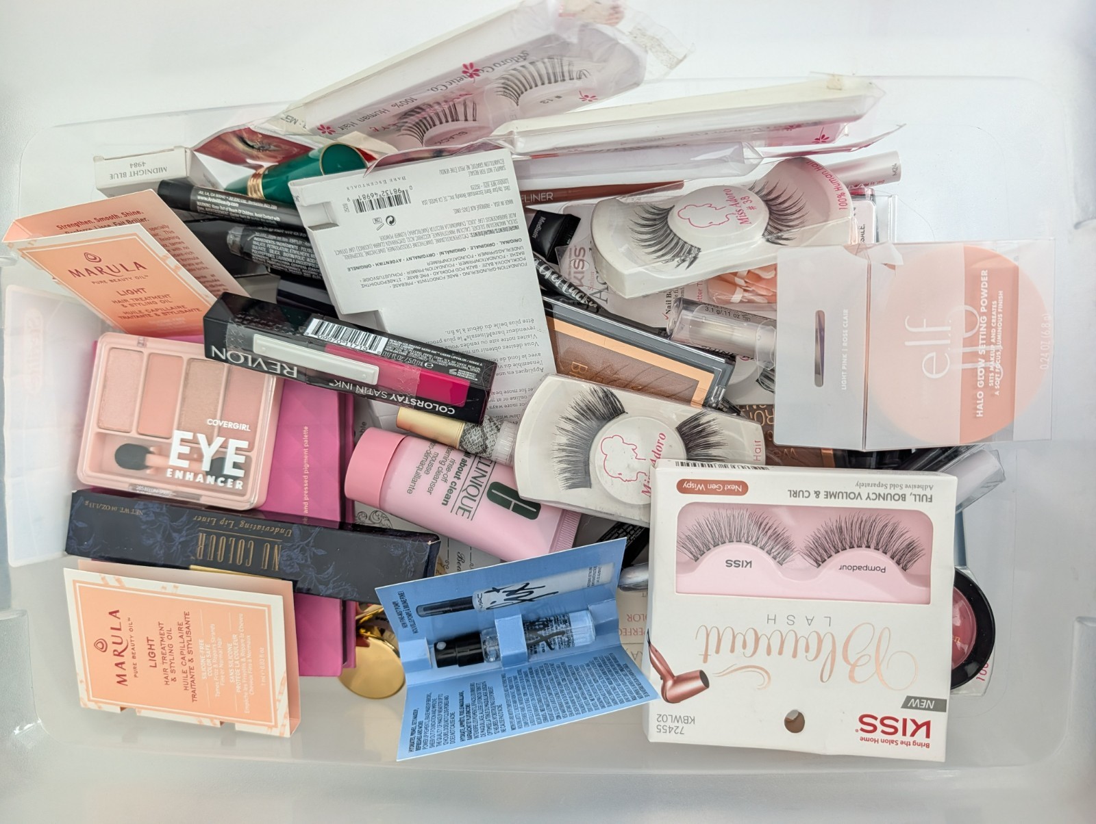Mixed Beauty Makeup Cosmetics Lot 50 Pieces MYSTERY Full Size & Travel