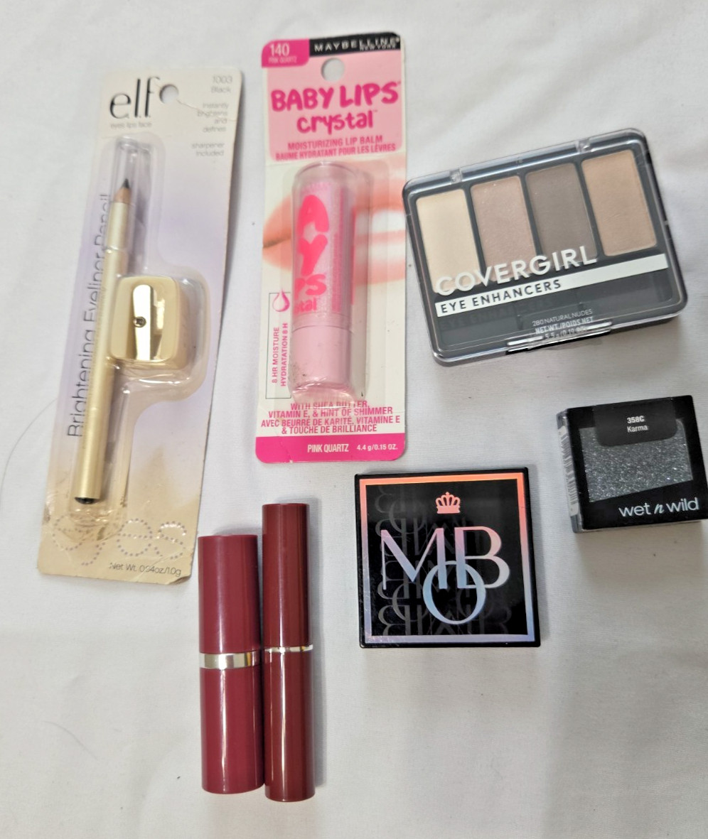 Variety 7 New Makeup Items for Medium Complexion Face, Lips, Eyes
