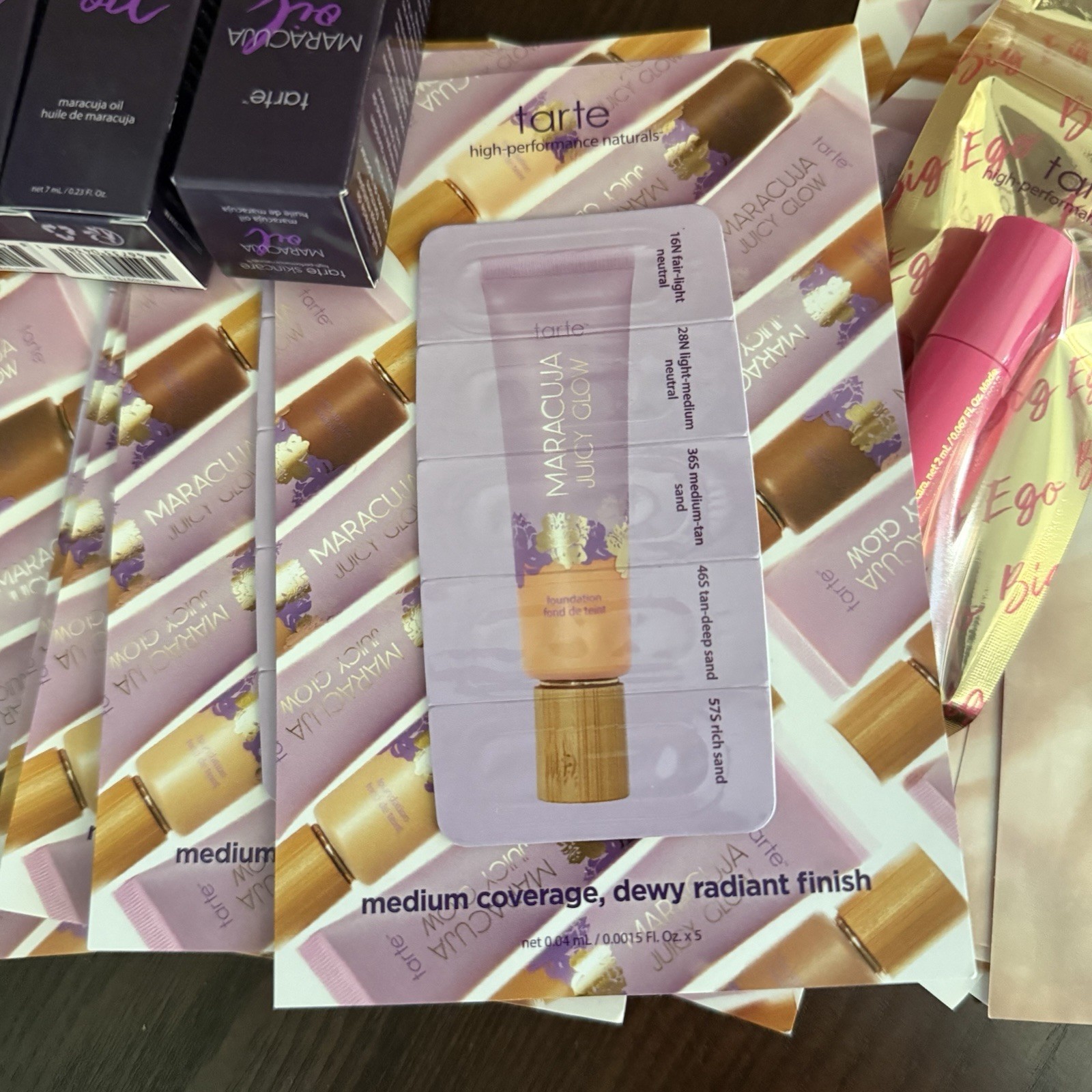 Tarte Cosmetics Makeup Sample Lot Maracuja Oil Shape Tape Mascara Travel Size