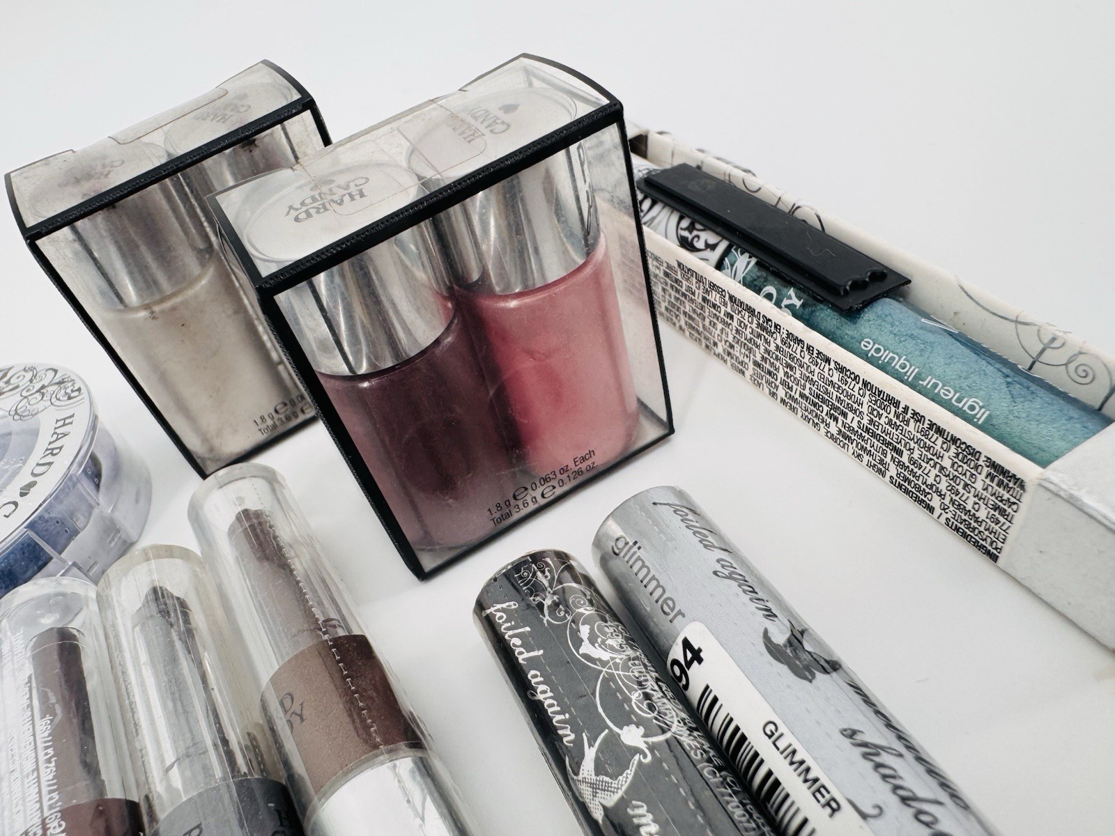 Lot Of 12 Makeup Hard Candy Eyeshadow, Lip Gloss, Liner FREE Shipping GREAT GIFT