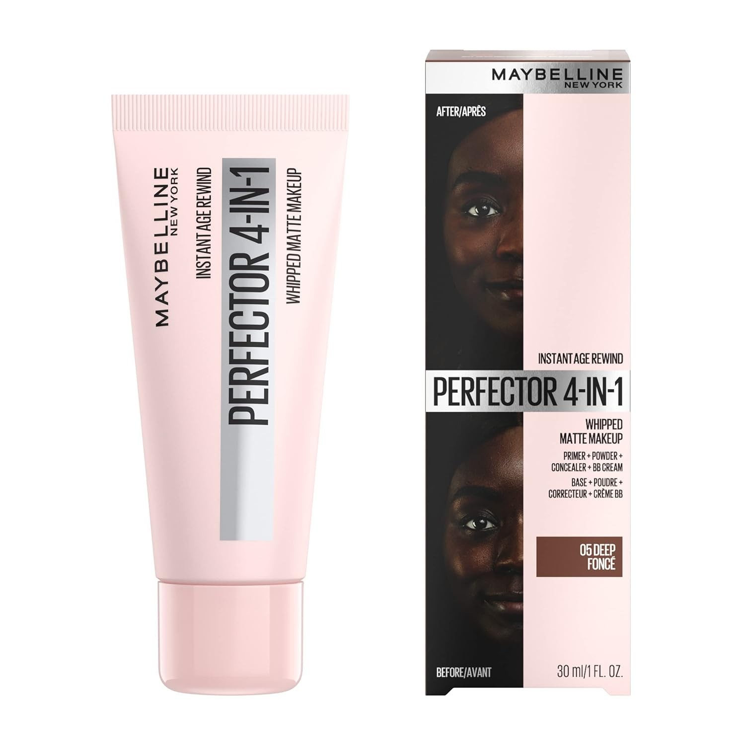 Transform Your Look with 4-In-1 Instant Perfector Matte Makeup – Deep Shade