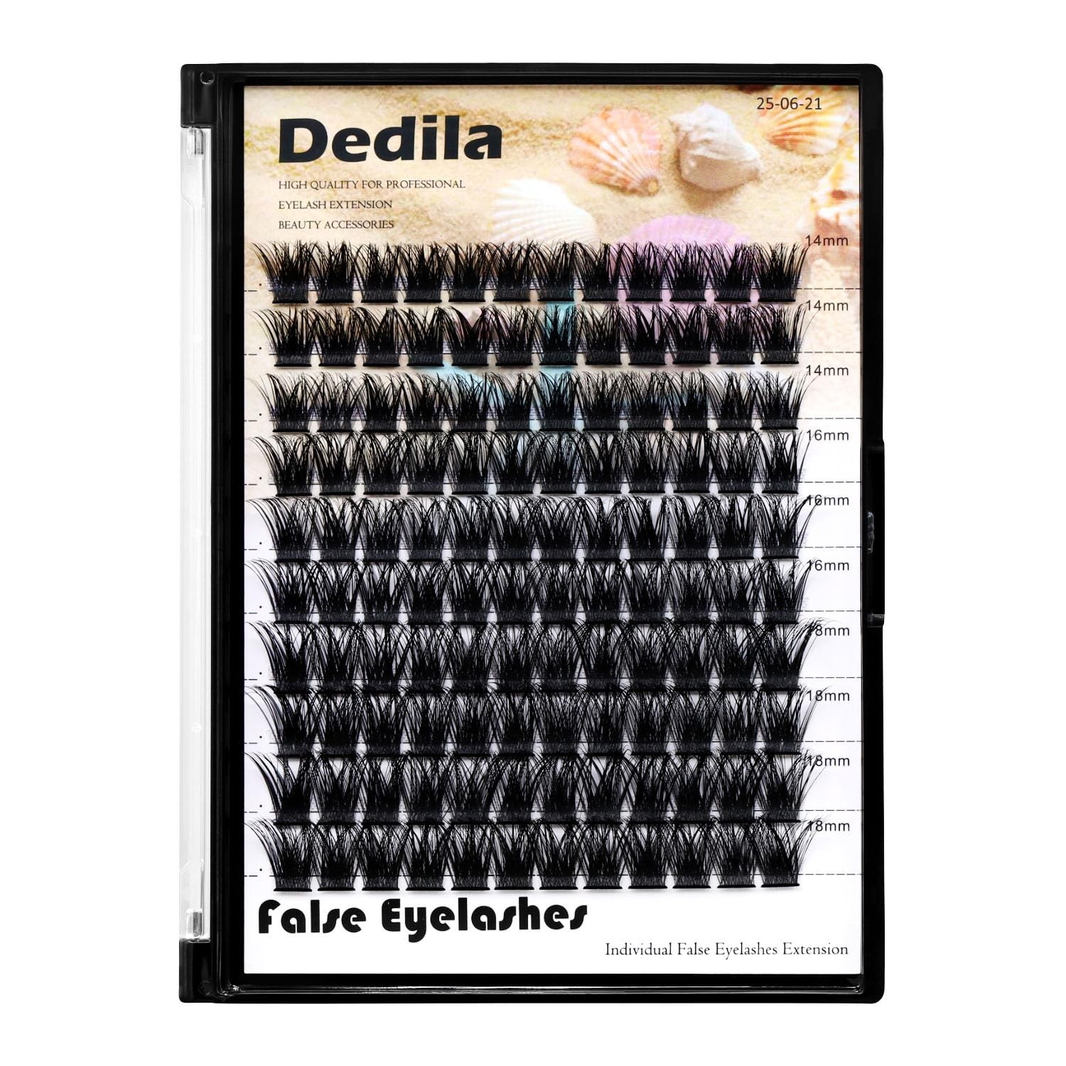 120 Pcs Handmade D Curl Makeup Clusters Eye lashes Extensions Mixed 10-12-14-…