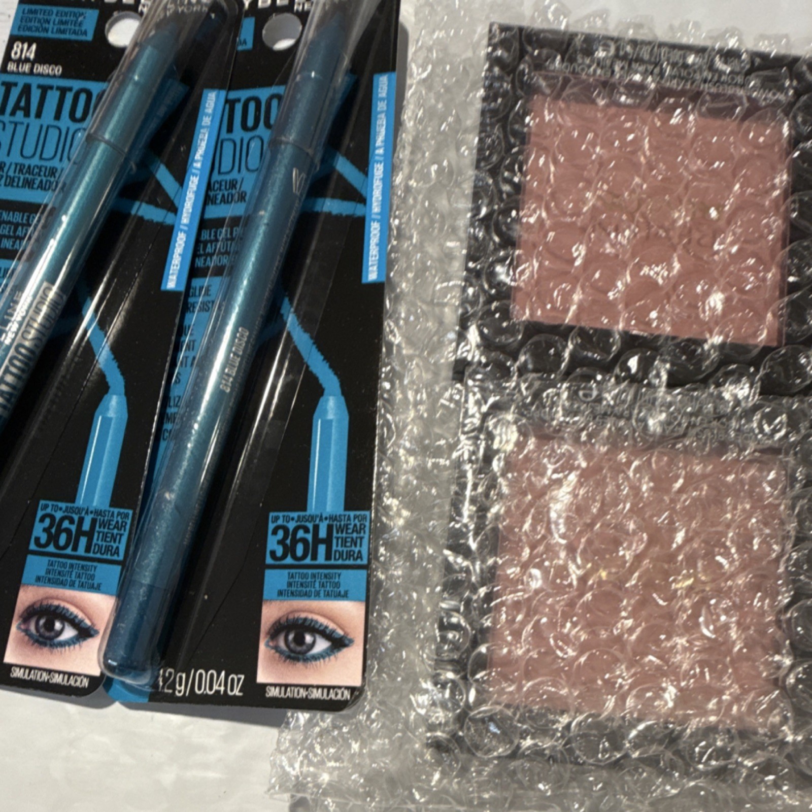 Maybelline New York Tattoo Studio Eyeliner 814 Blue Disco & Blush, Waterproof