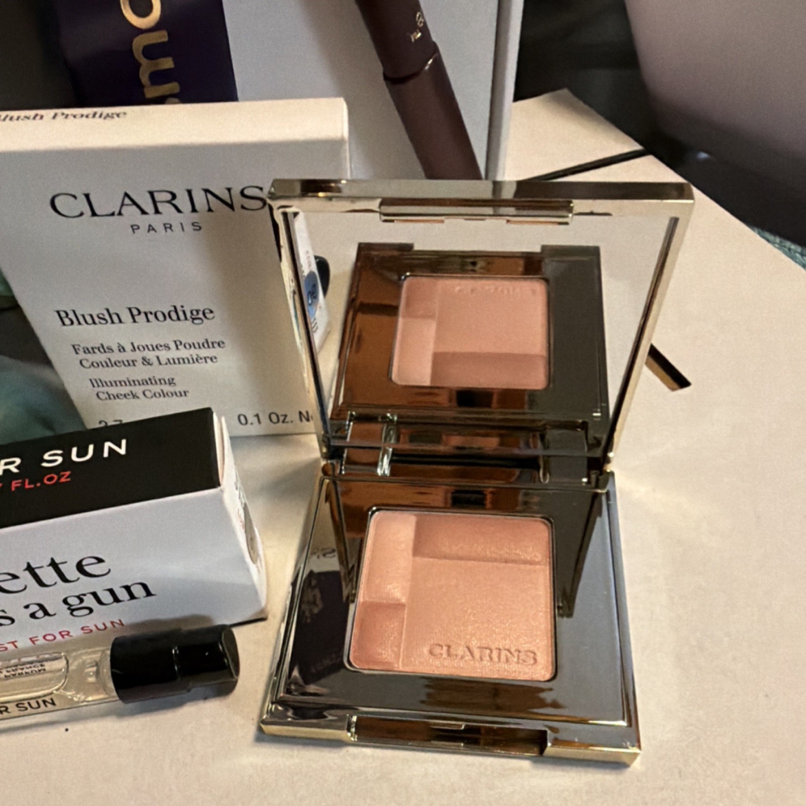 Tarte, Clarins, Mally, Juliette has a gun cosmetic lot of 7