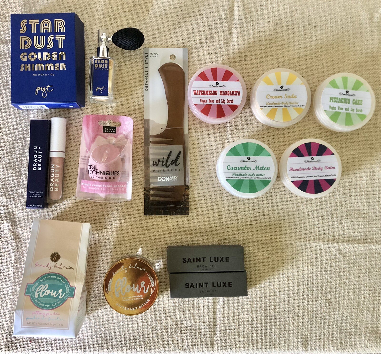 Lot of 12 Boxycharm Skincare Haircare Makeup Dragun Saint Luxe Brow Gel Handmade