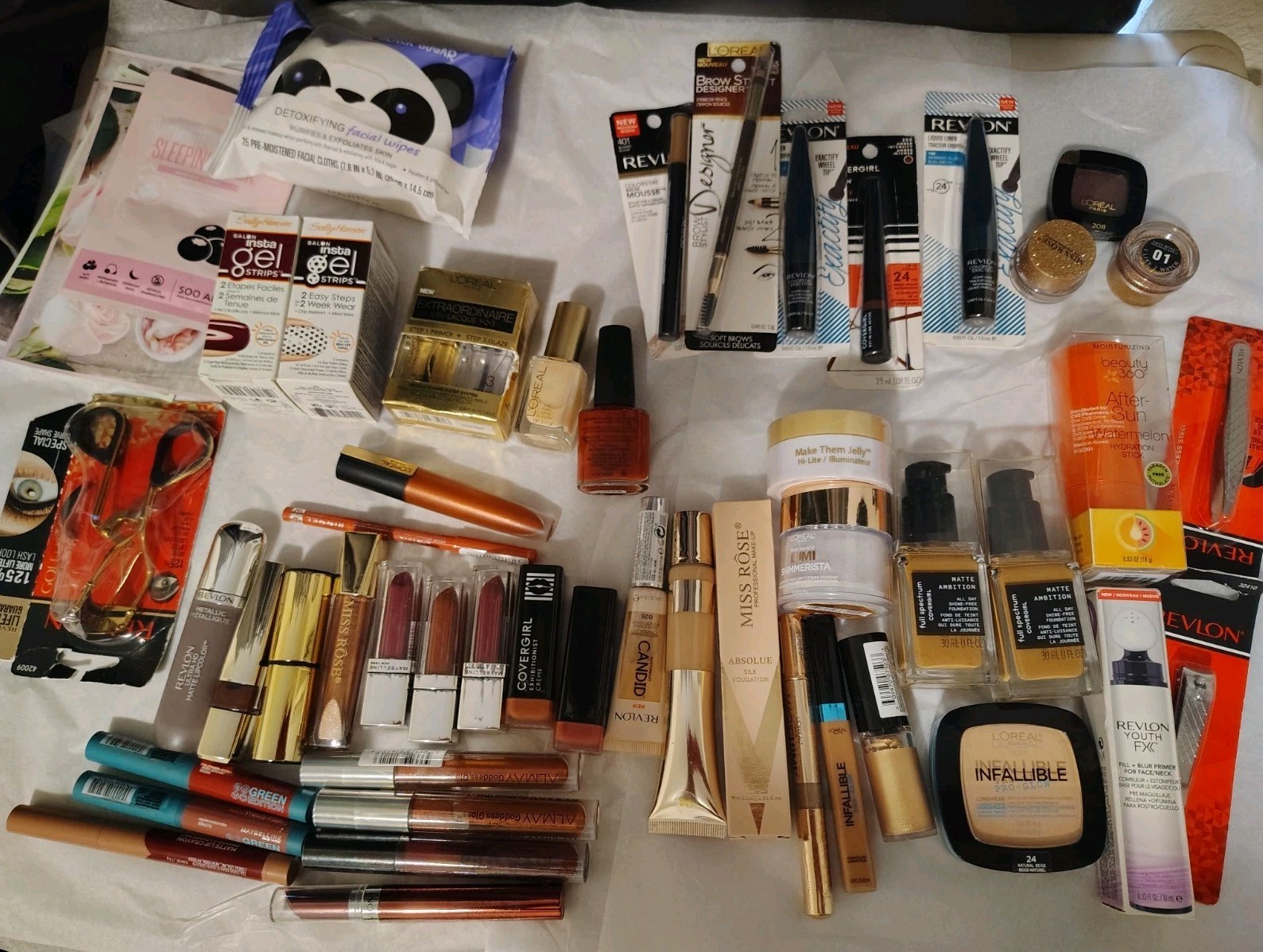 Premium Makeup Lot L’Oreal CoverGirl Revlon Candid Almay New