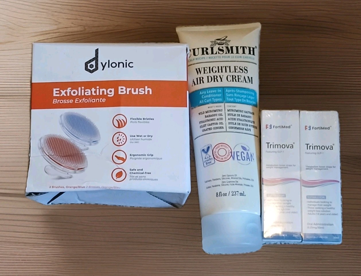 Beauty Bundle Package Nano Tech Pro Hair Brush/Lotion/Fake Nails/ Temp Hair Dye