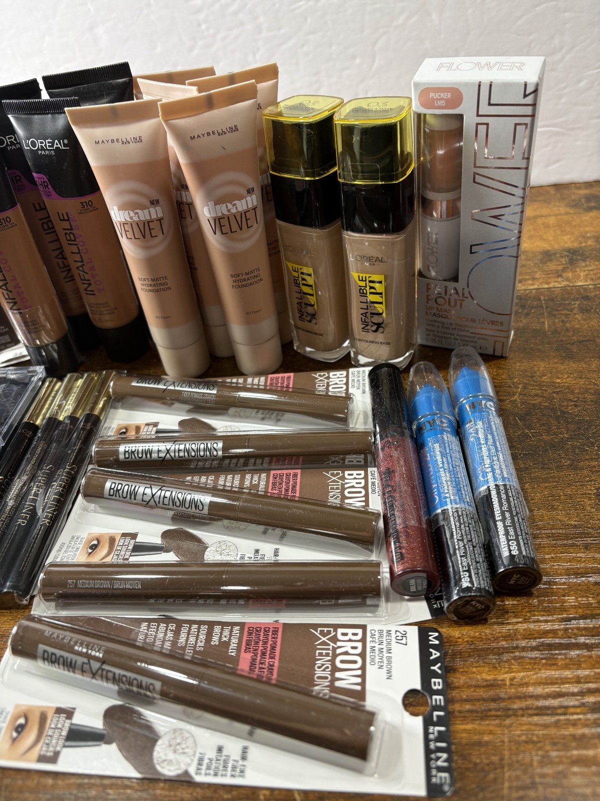 30 Pc Name Brand Mixed Makeup Wholesale Lot Maybelline N.Y.C. L’Oreal NYX Etc