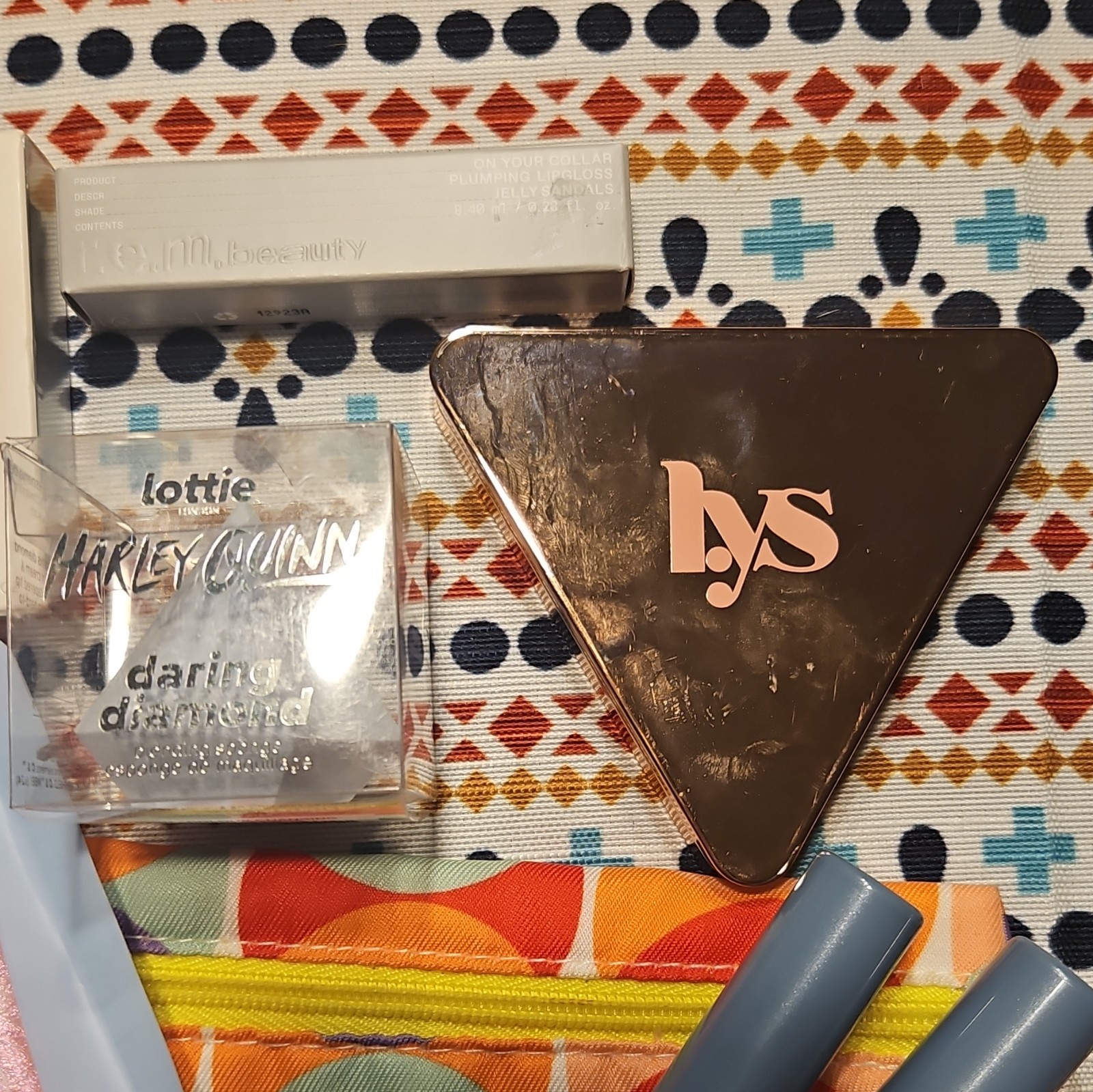 Assorted Makeup Lot: Lys,WAKEMAKE Palette, Kosas Lip, MOIRA Powder, Lottie, Etc.