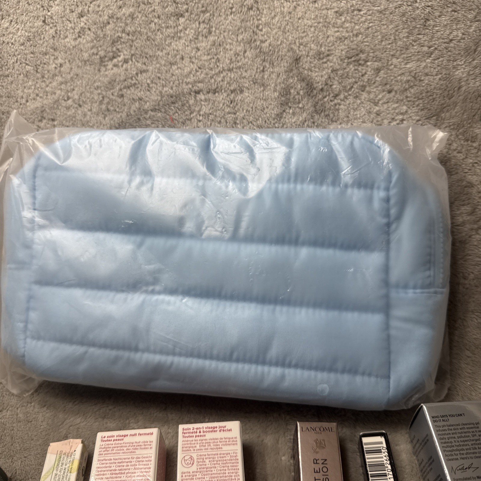 Lot 12 Pc ULTA BEAUTY High-End Skincare & Beauty Sample Lot w/ Cosmetic Bag