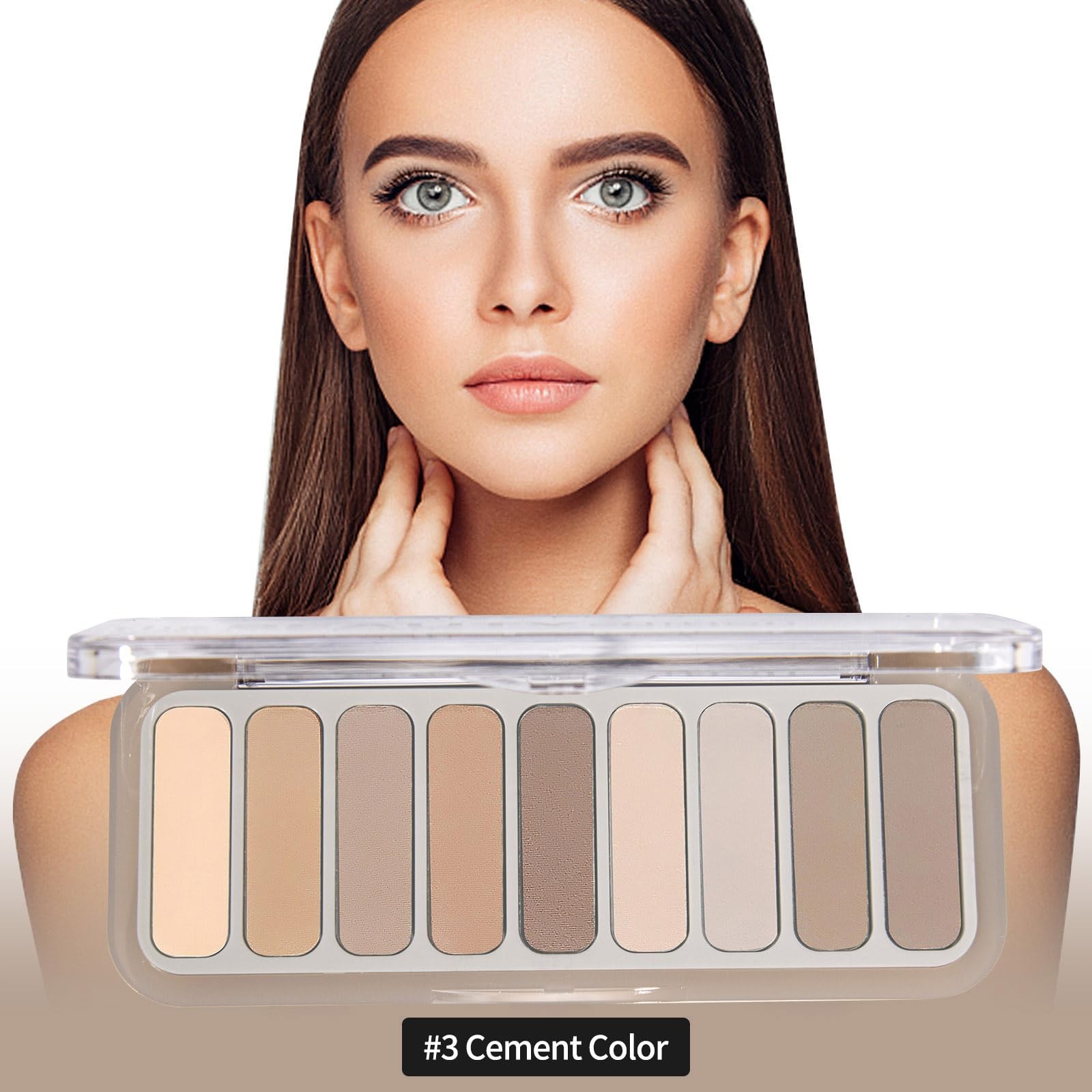 SUMEITANG 9 Colors Matte Naked 2.6 Ounce (Pack of 1), #3 Cement color