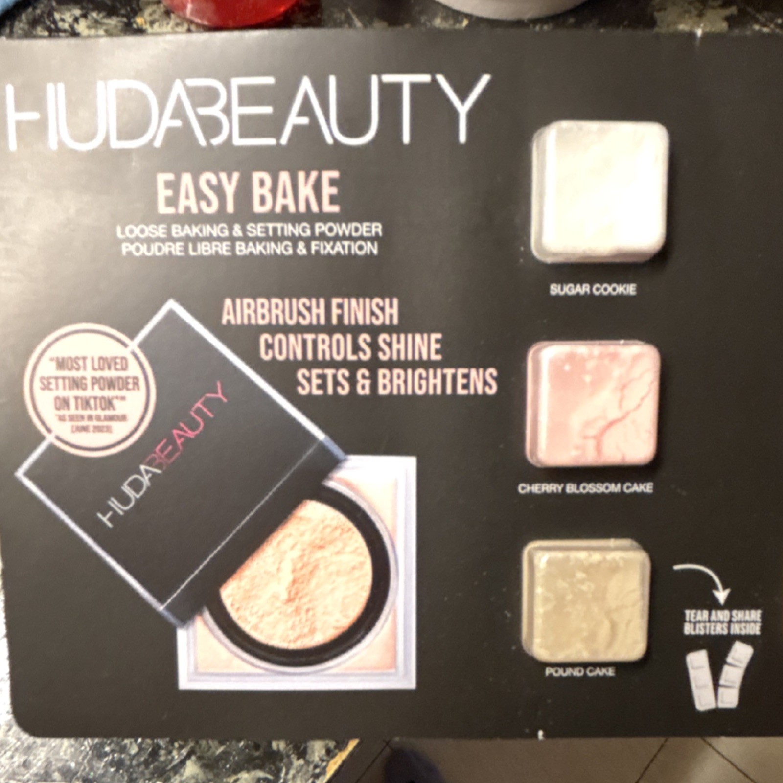 HUDA BEAUTY Setting Powder & Laura Mercier Concealer Waterproof Sample Set