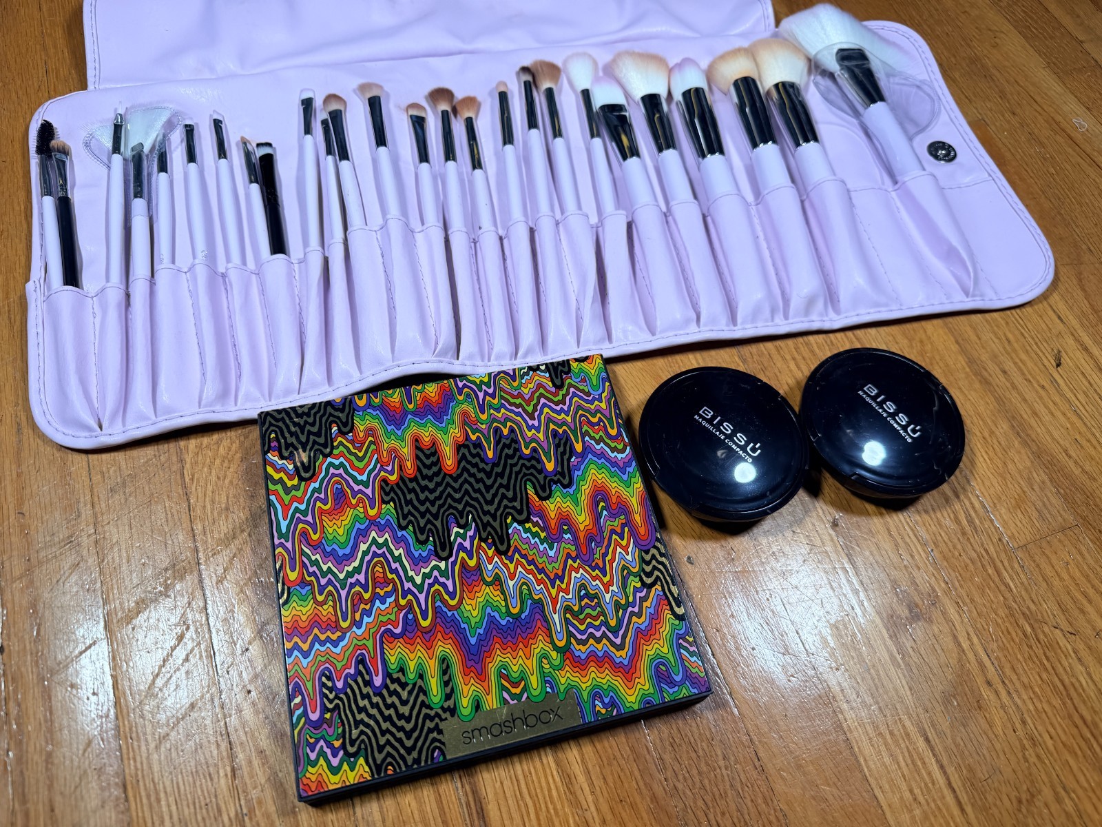 Makeup Bundle — Brush Set + Smashbox Palette + Bissú Powders