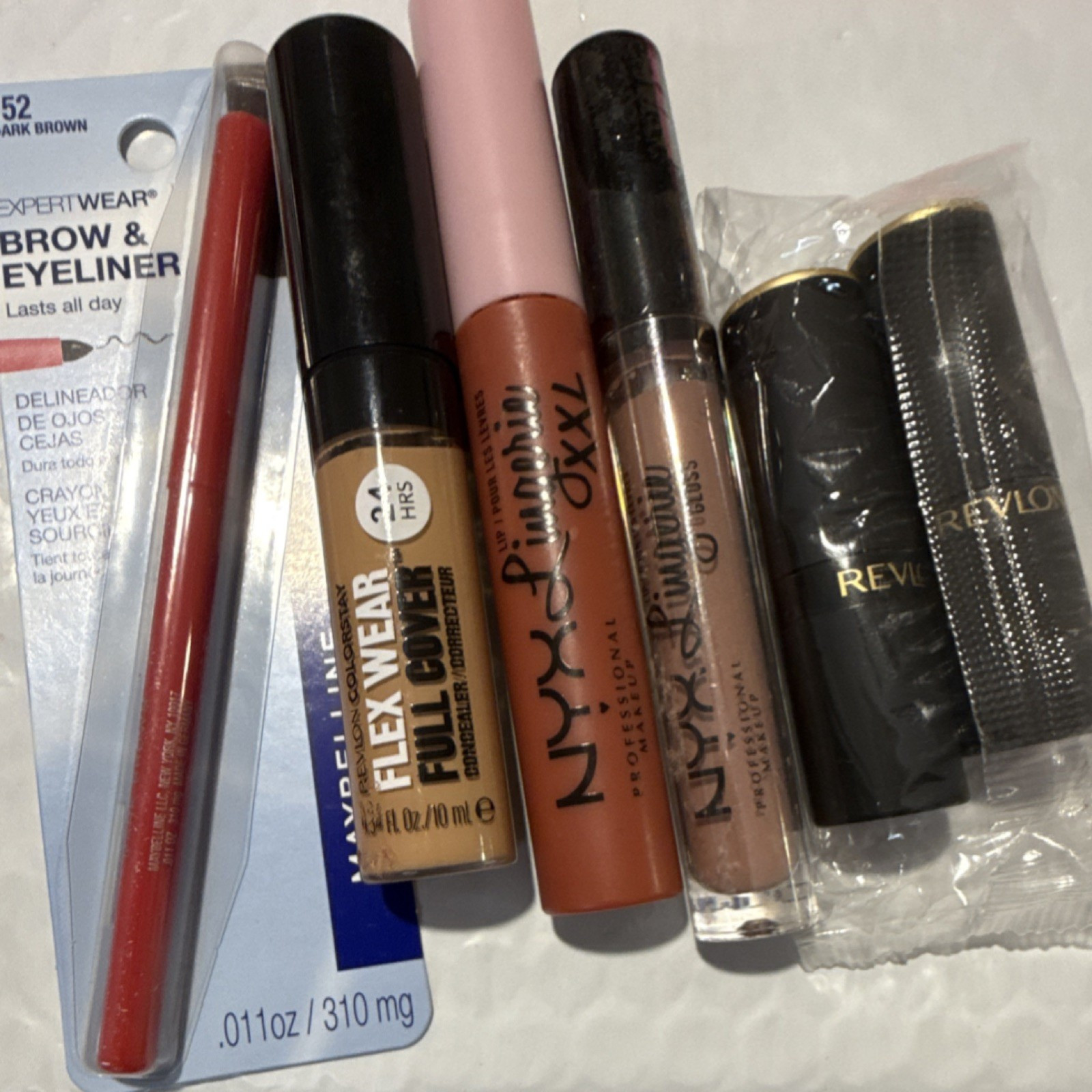 Maybelline ExpertWear, NYX Lip Lingerie XXL, Revlon Lipstick, Full Size