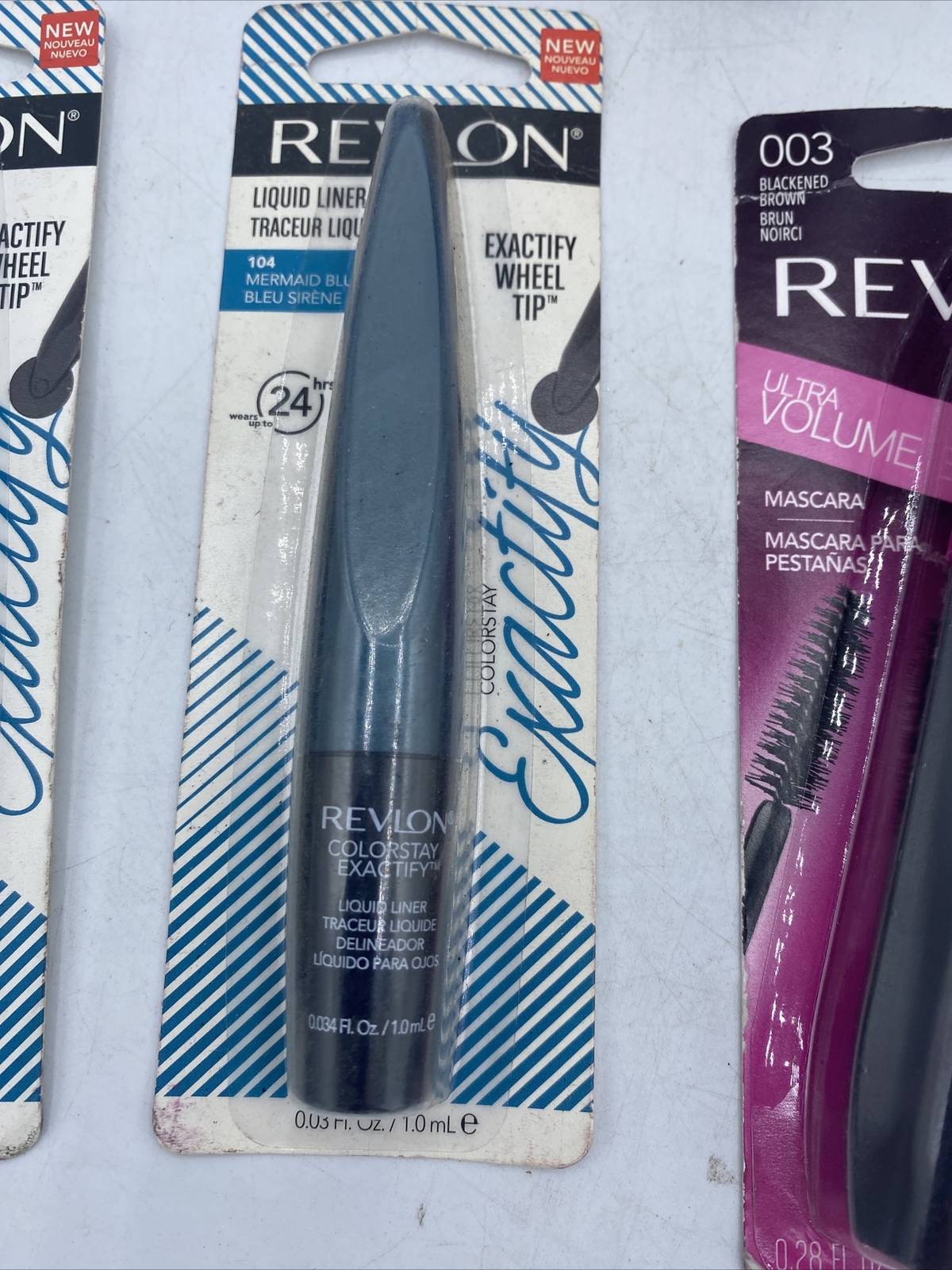 5 Piece Makeup Lot Revlon Including Liquid Eyeliner, Mascara, Brow Mousse& More