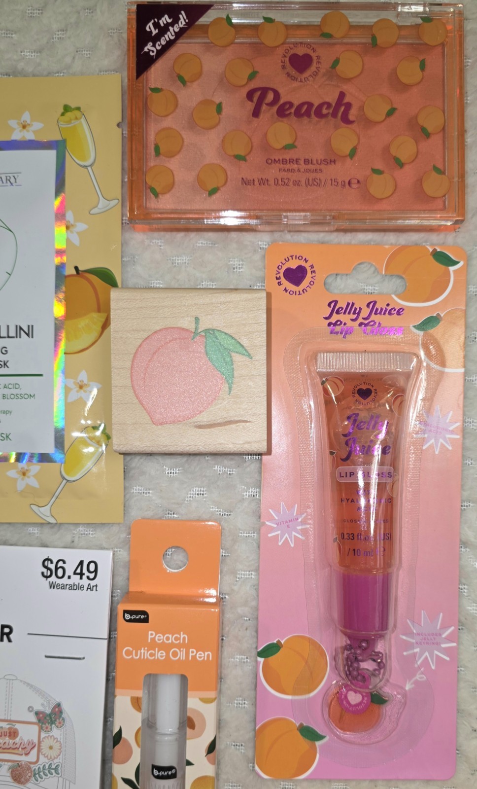 Peach 🍑 Lovers HUGE NEW GIFT LOT 10pc Revolution Beauty Peachy Baking Powder