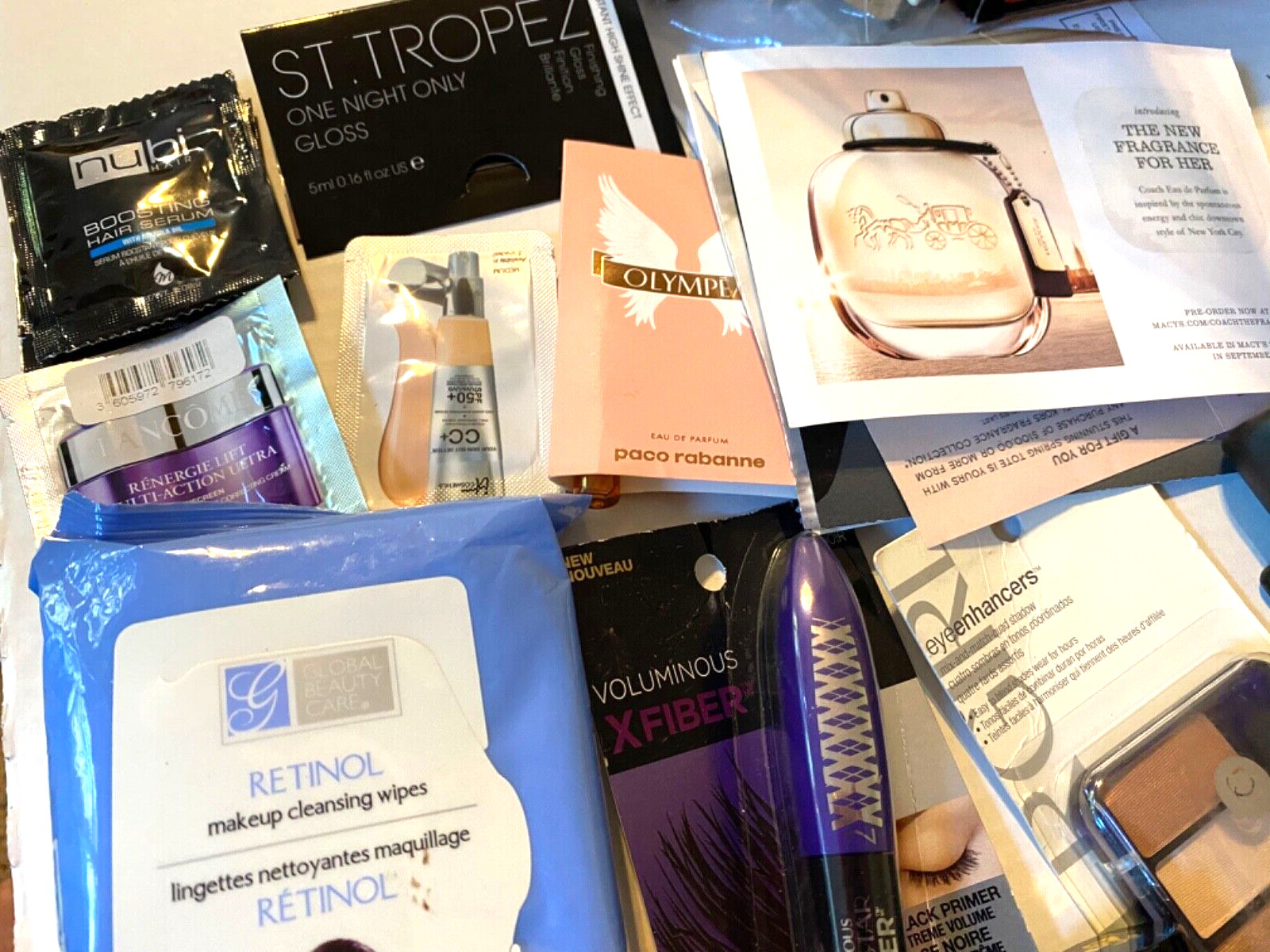 Huge Lot of New Makeup Eye Shadow Mascara Hair Spray Perfume Samples 002-049