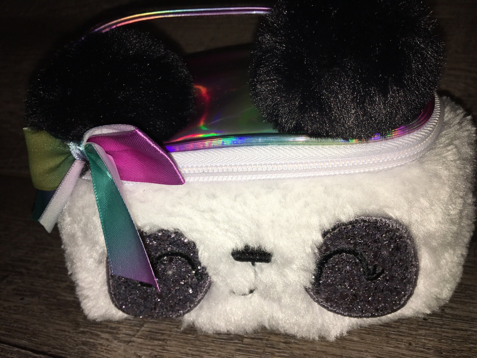 Claire’s Plush Panda Cosm Bag Unicorn Hair Clip Lip Gloss Keychain Backpack Lot