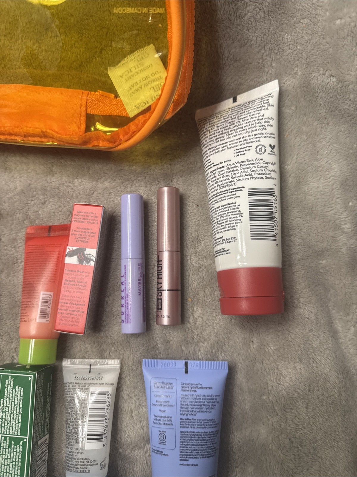 Lot 16 ULTA BEAUTY DELUXE Travel Mini Set Cream Mascara & 2 Cosmetic Bags