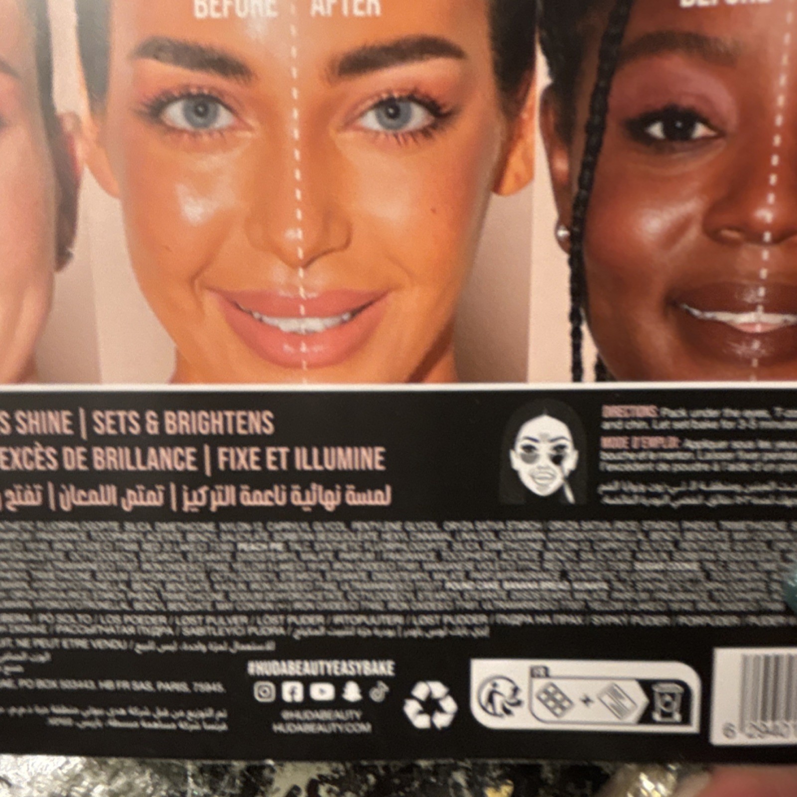 HUDA BEAUTY Setting Powder & Laura Mercier Concealer Waterproof Sample Set