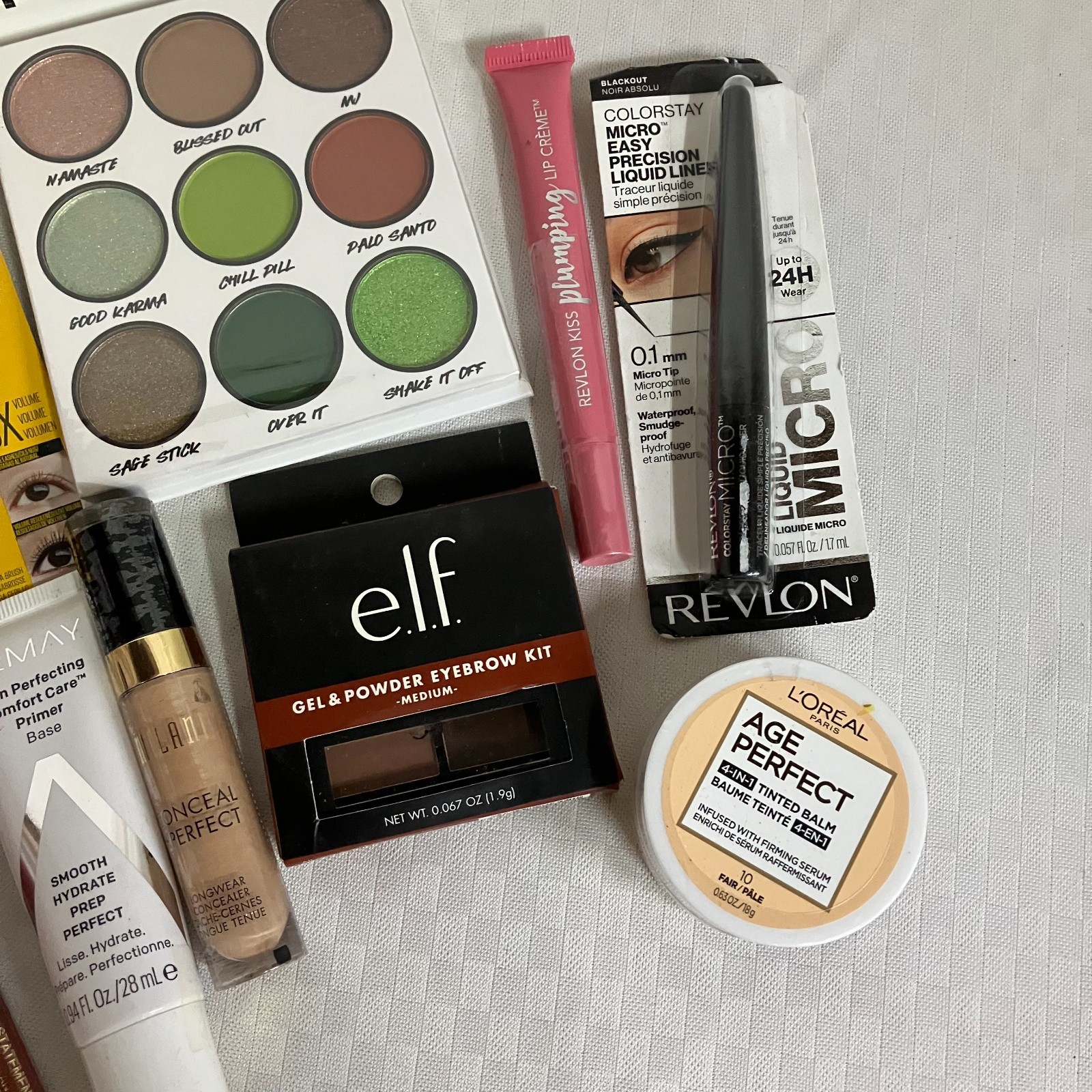 Maybelline, L’Oréal, Revlon, e.l.f., Almay 10-Piece Makeup Kit New