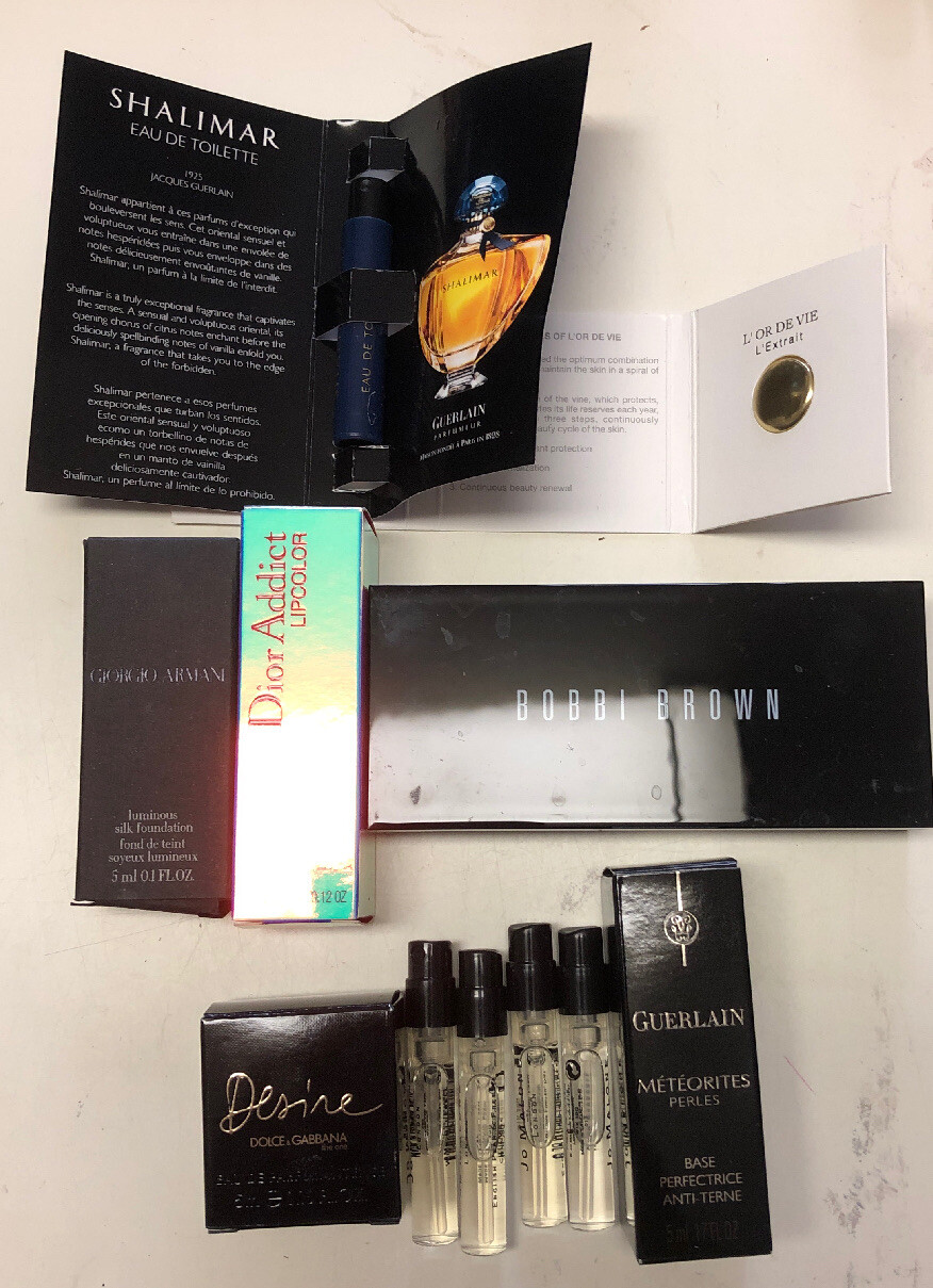 Lot 1.5ml Perfume D&G 5ml, Dior Bobbi Brown Giorgio Armani Guerlain See Details