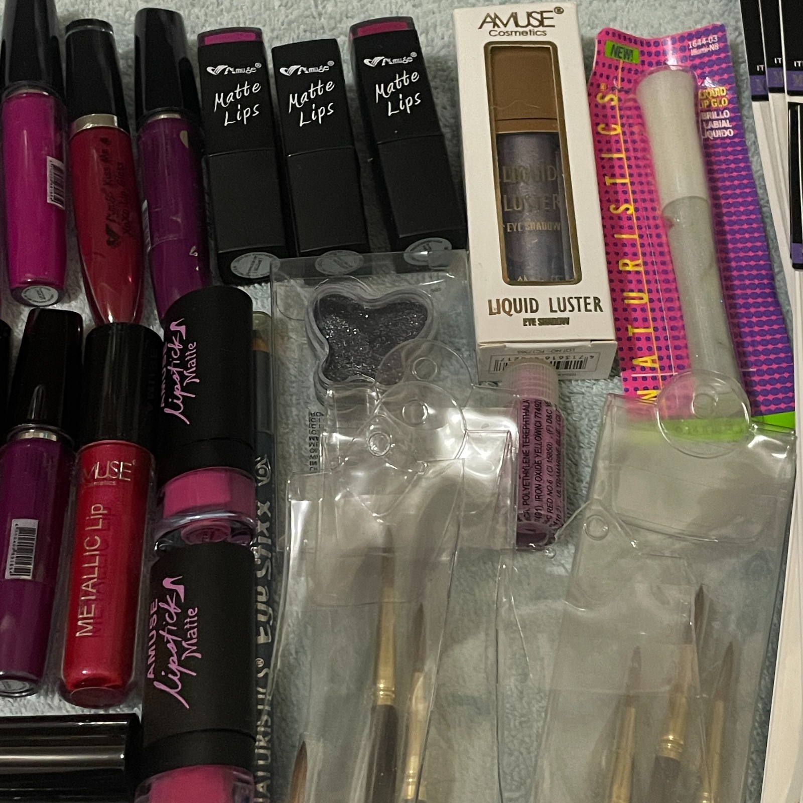 75 Pc New Makeup Lot Lip Gloss Lipstick Nail Art Cosmetics Bundle Resale Bulk