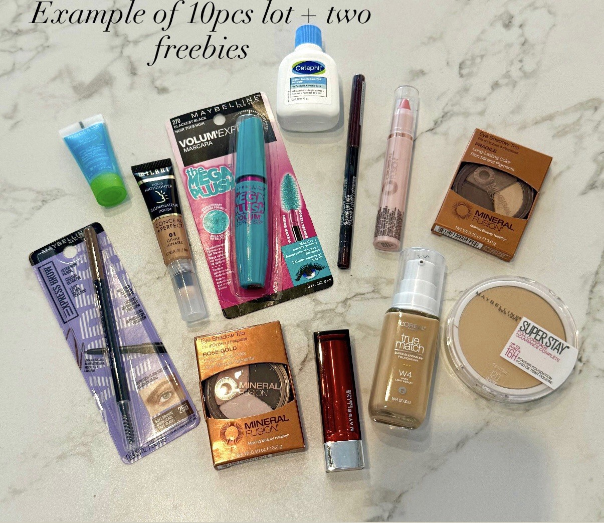 5, 10 Pcs Mixed Makeup Beauty Bundle Wholesale Lot, Maybelline, Loreal, Revlon