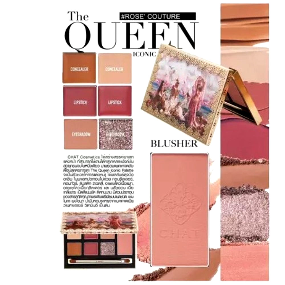 Makeup Palette Premium Chat Rose Couture Nongchat Real Concealer Contour Lipstic