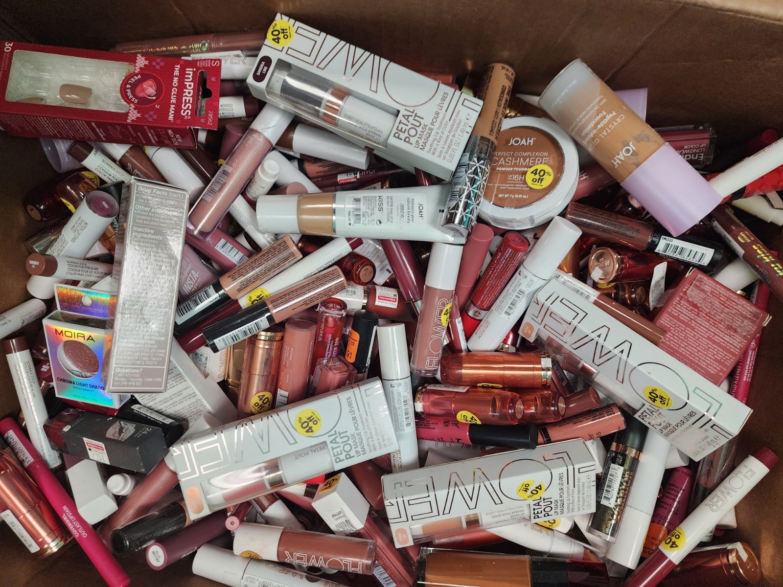 50 Assorted Full Size Mixed Makeup Lot Flower Beauty Petal Pout & Joah Cashmere