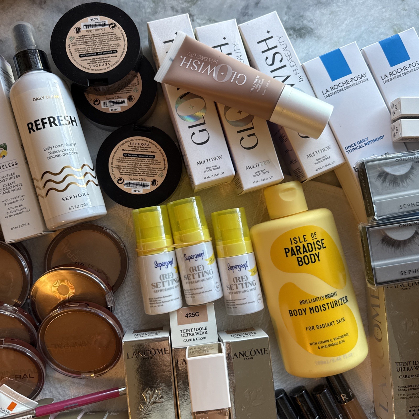 High-End Beauty Mystery 5 Pieces Box Sephora La Roche Lancôme Hudabeauty Fullsz