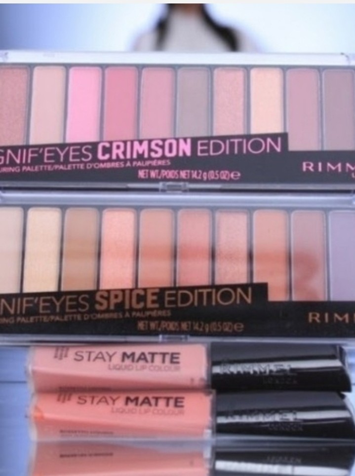 Rimmel Magnif’Eyes Crimson & Spice Palettes + Stay Matte Liquid Lip Color