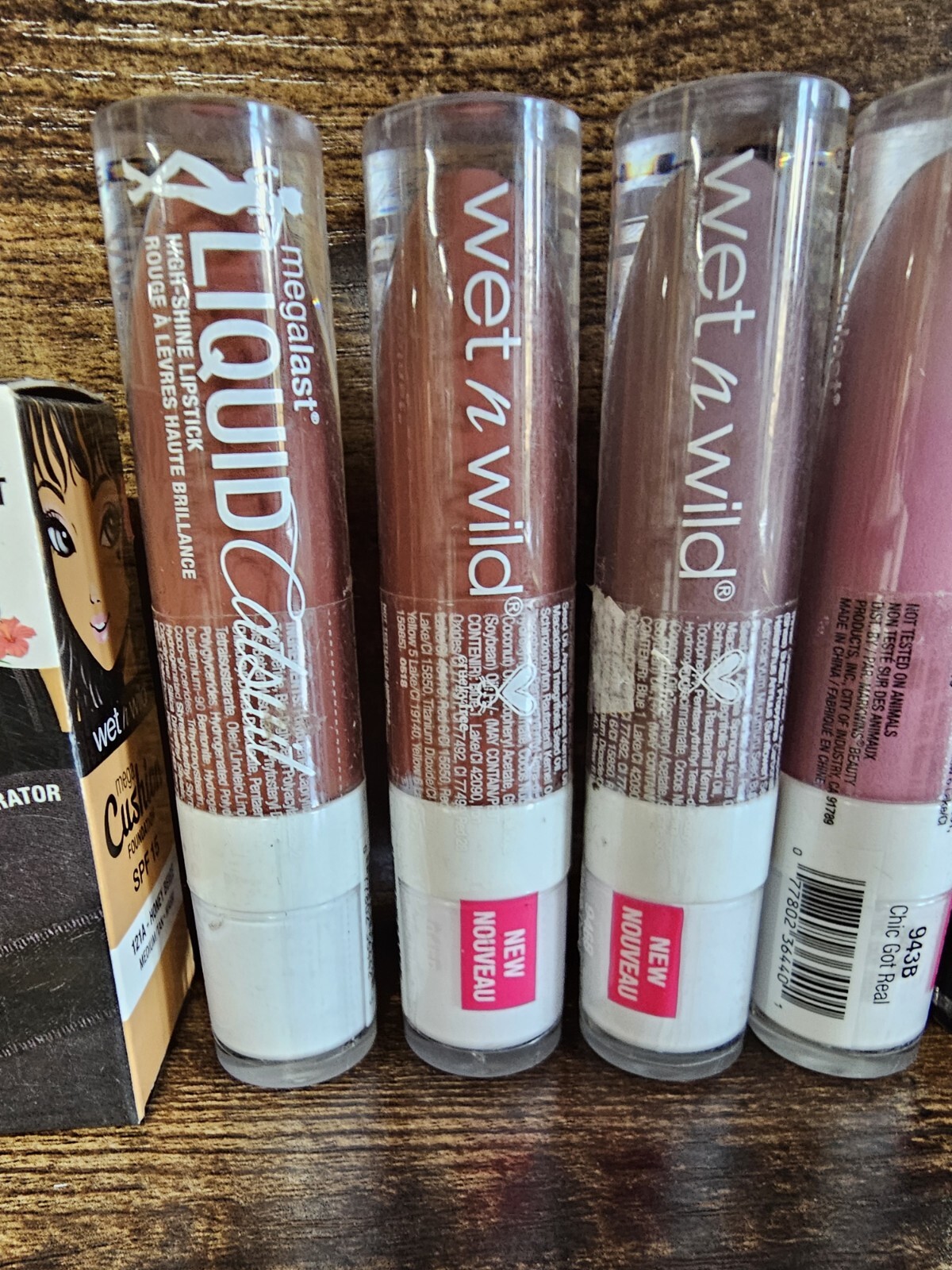 Wet N Wild Make-up Lot 18 Items Lipstick, Pressed Powder Brow Pencil See Pics